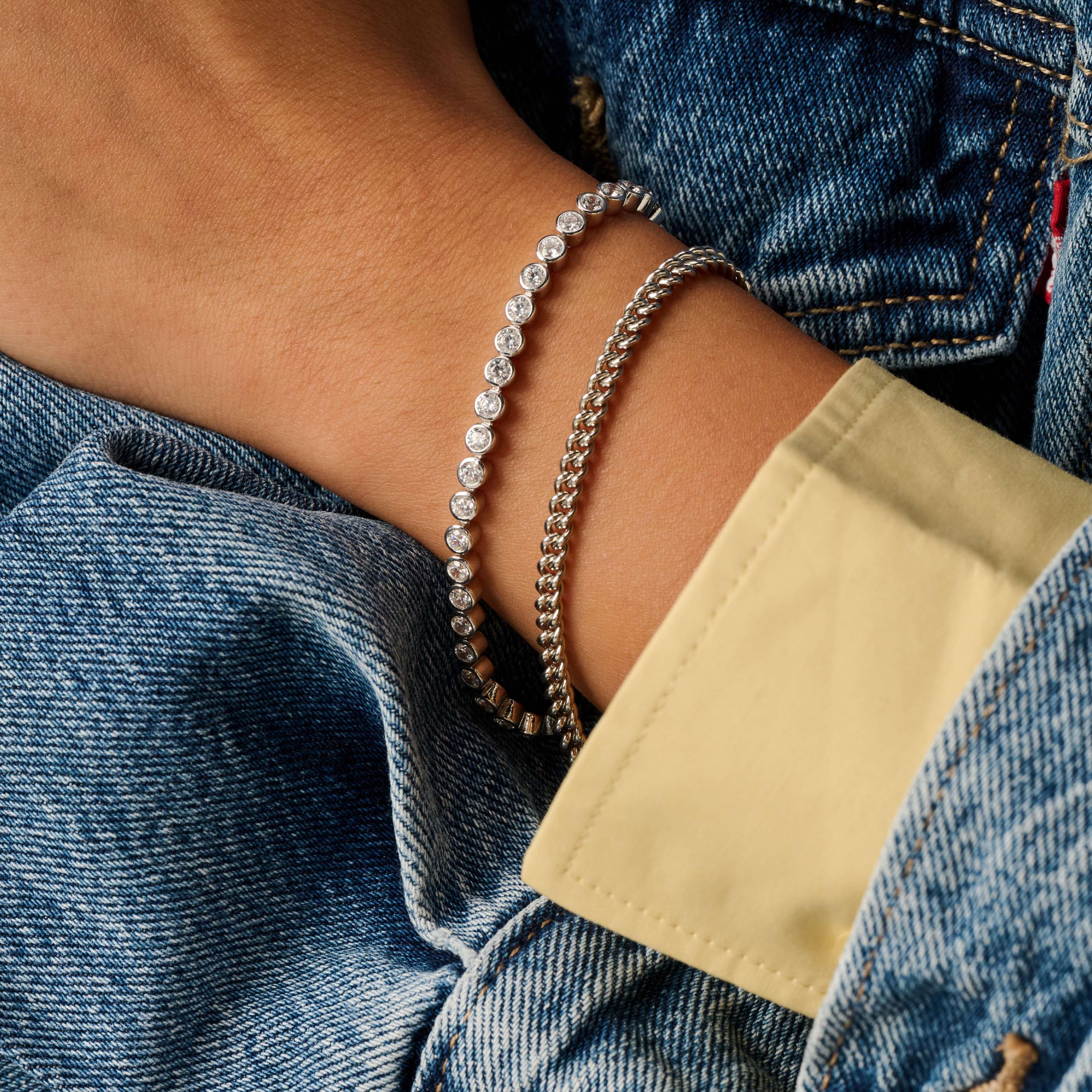 Classic Gourmet Schakel Armband - Image 8