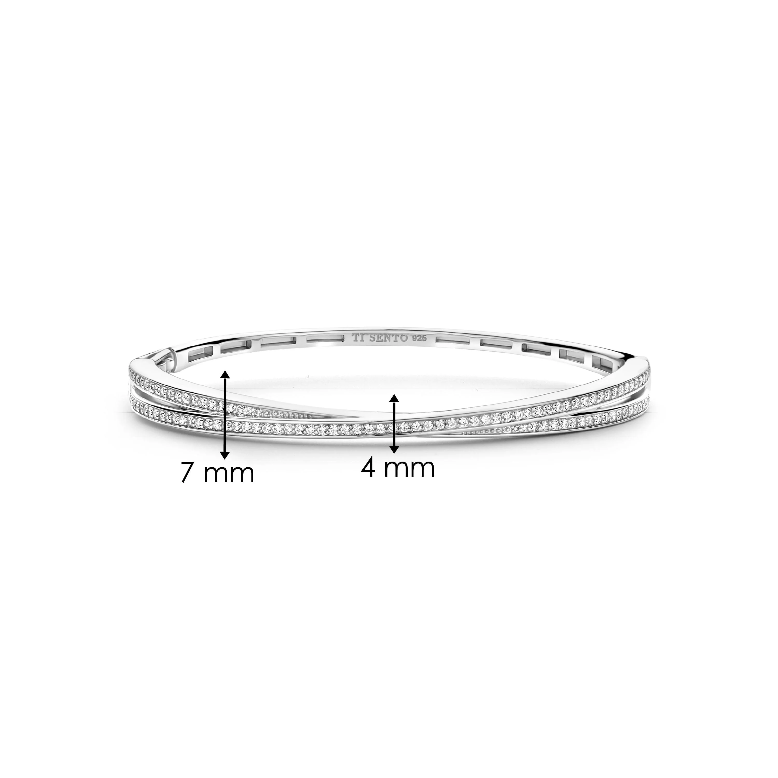Zirkonia Crossover Bangle - Image 6
