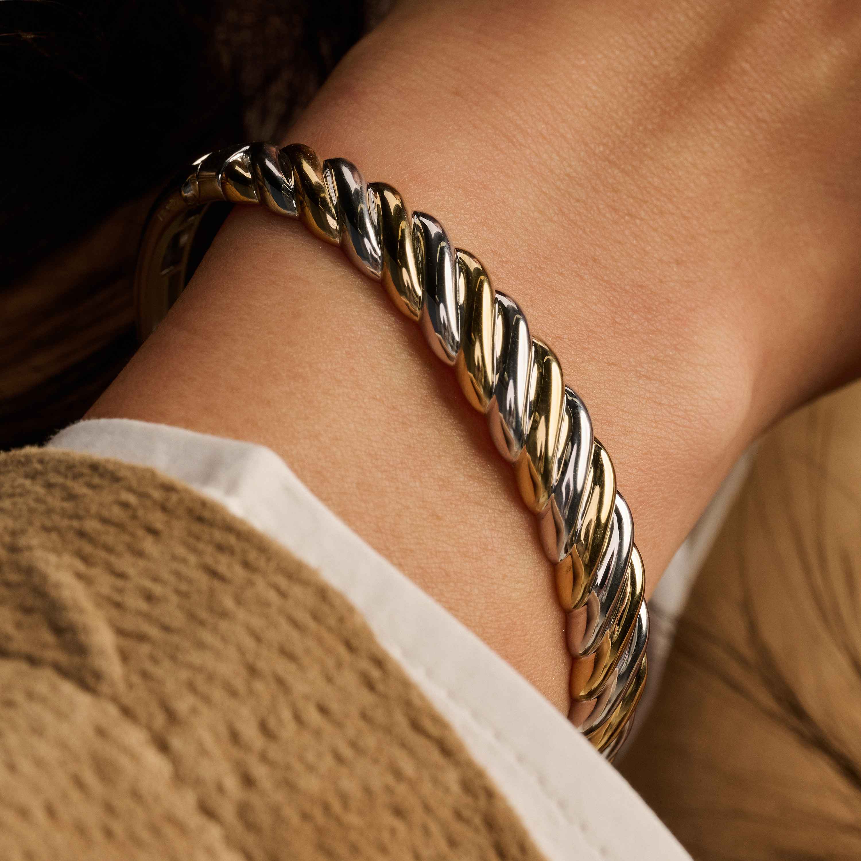 Twisted Bicolor Bangle - Image 7