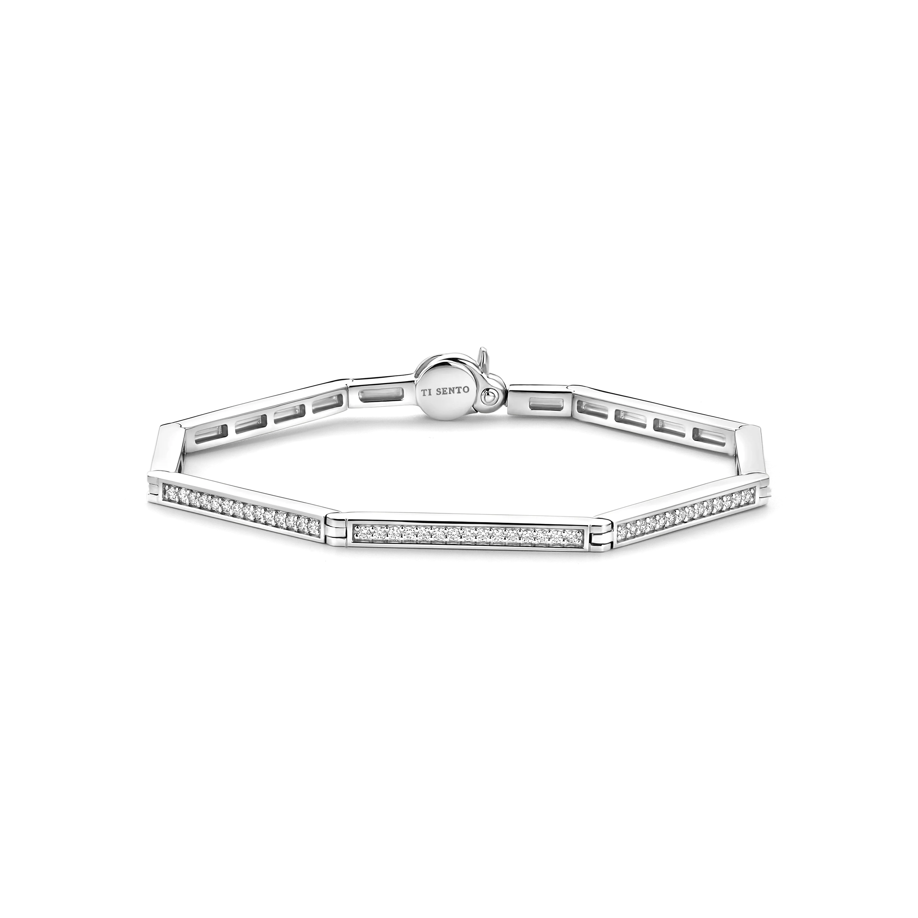 Vintage Zirkonia Schakel Armband