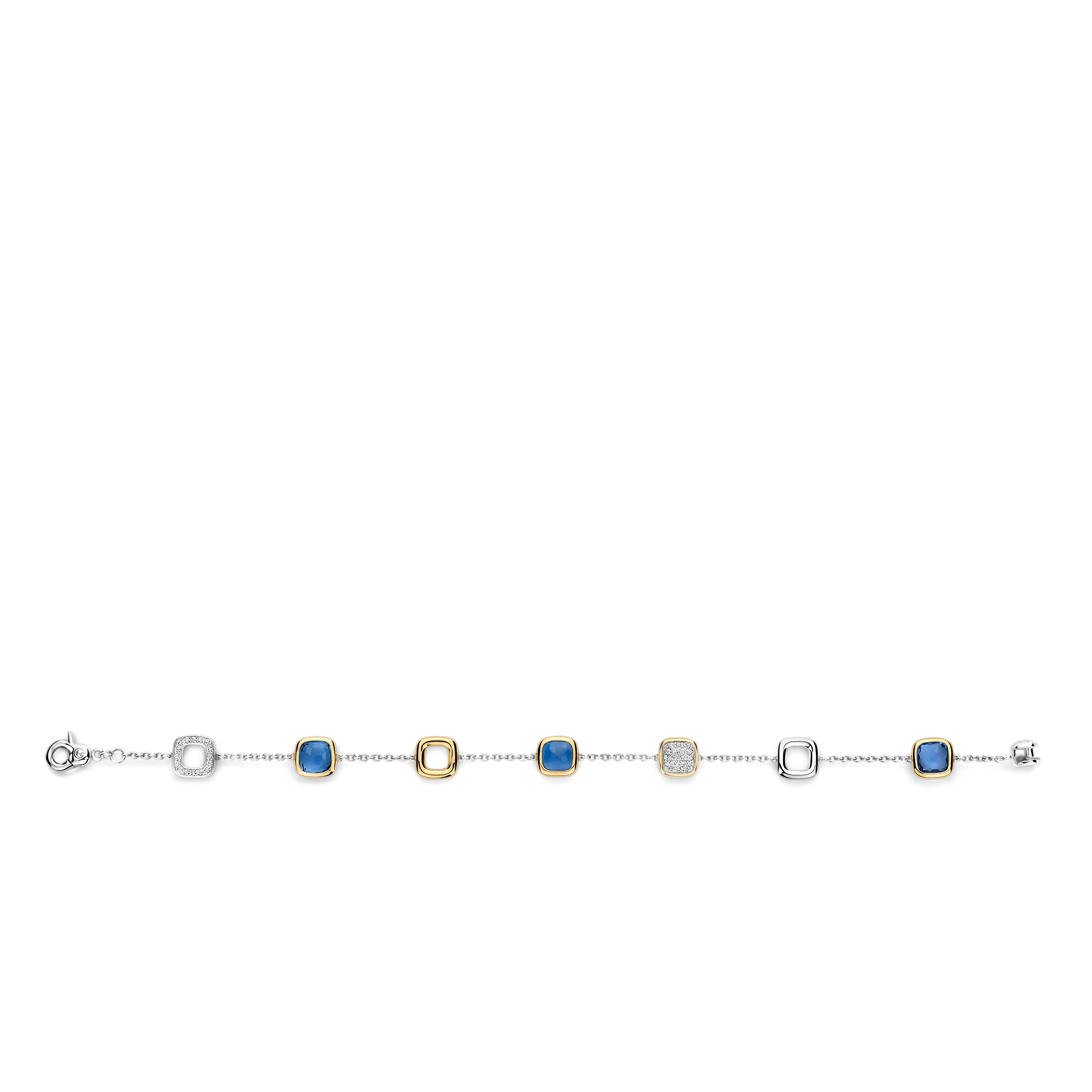 Blauwe Cushion Charm Armband - Image 6