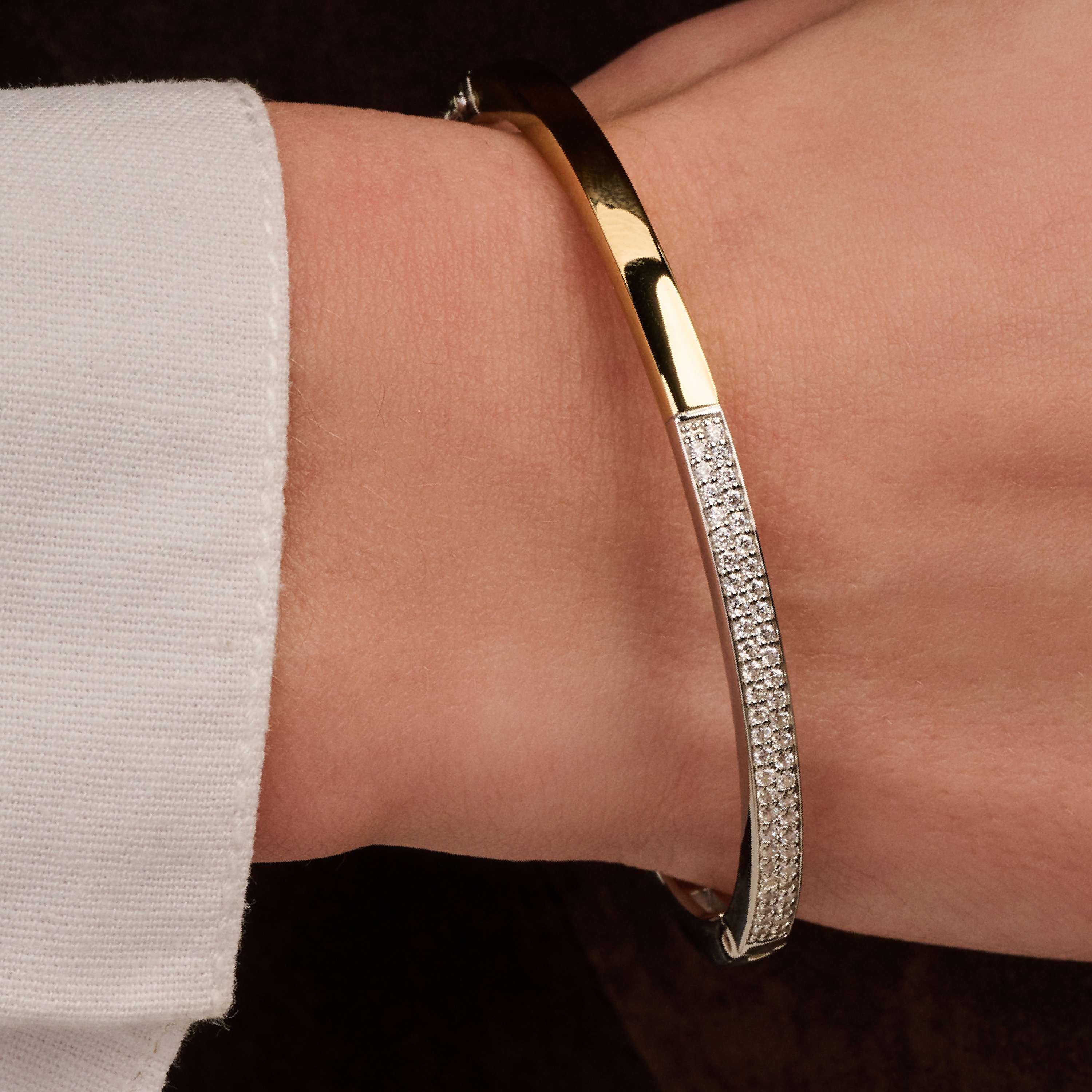 Contrast Zirkonia Bangle - Image 7