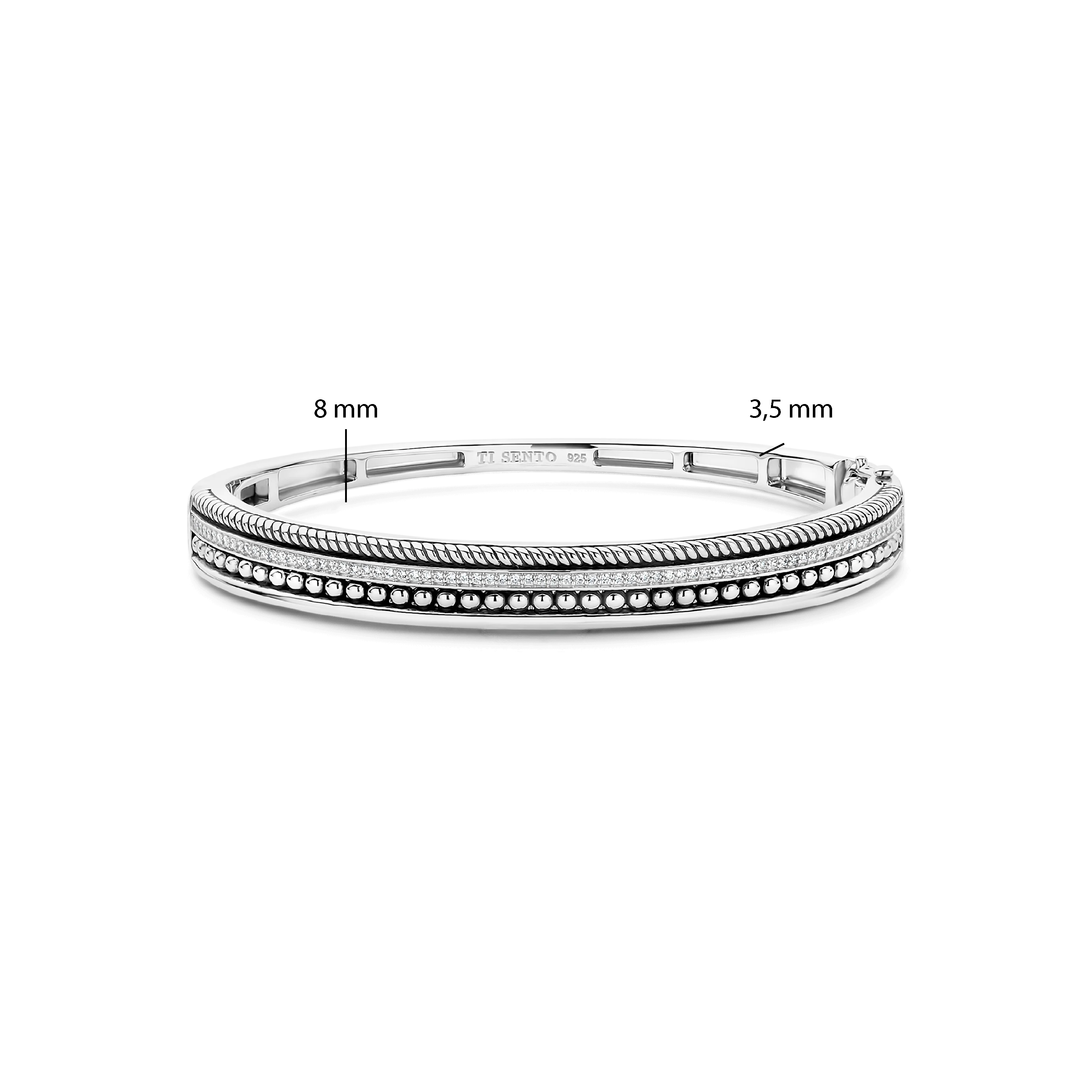 Structure Bangle Zilver - Image 4