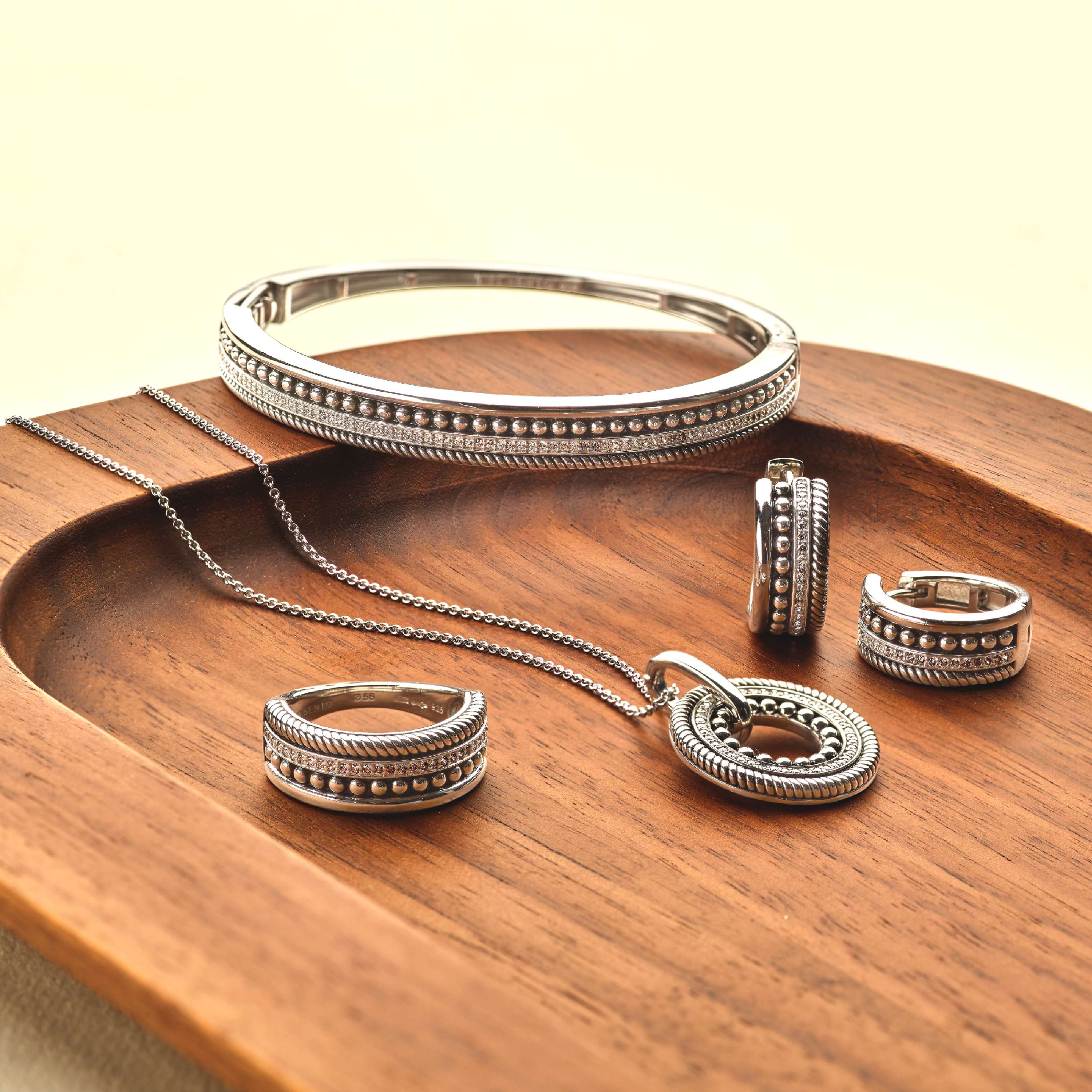 Structure Bangle Zilver - Image 8