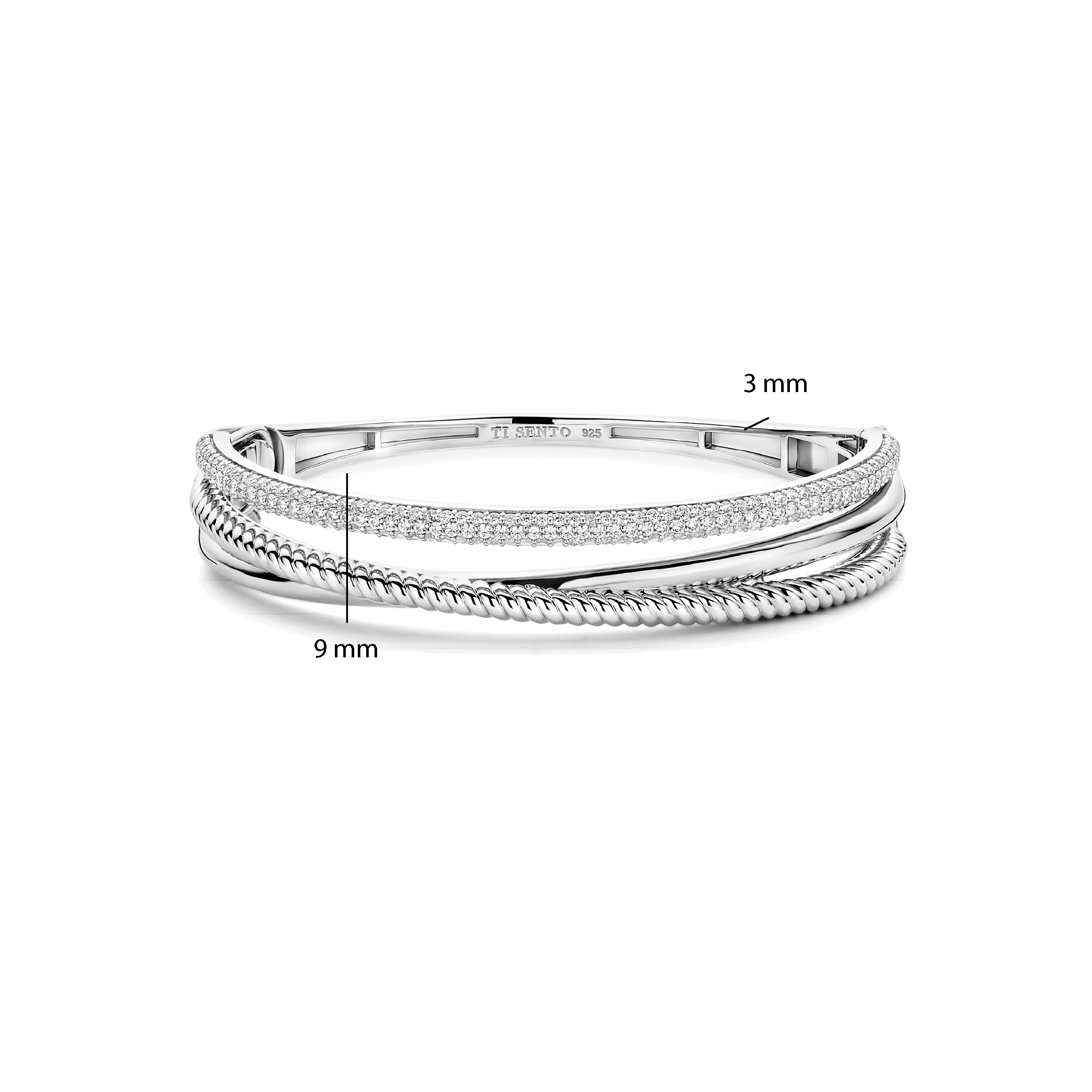 Zirkonia Structure Bangle - Image 4