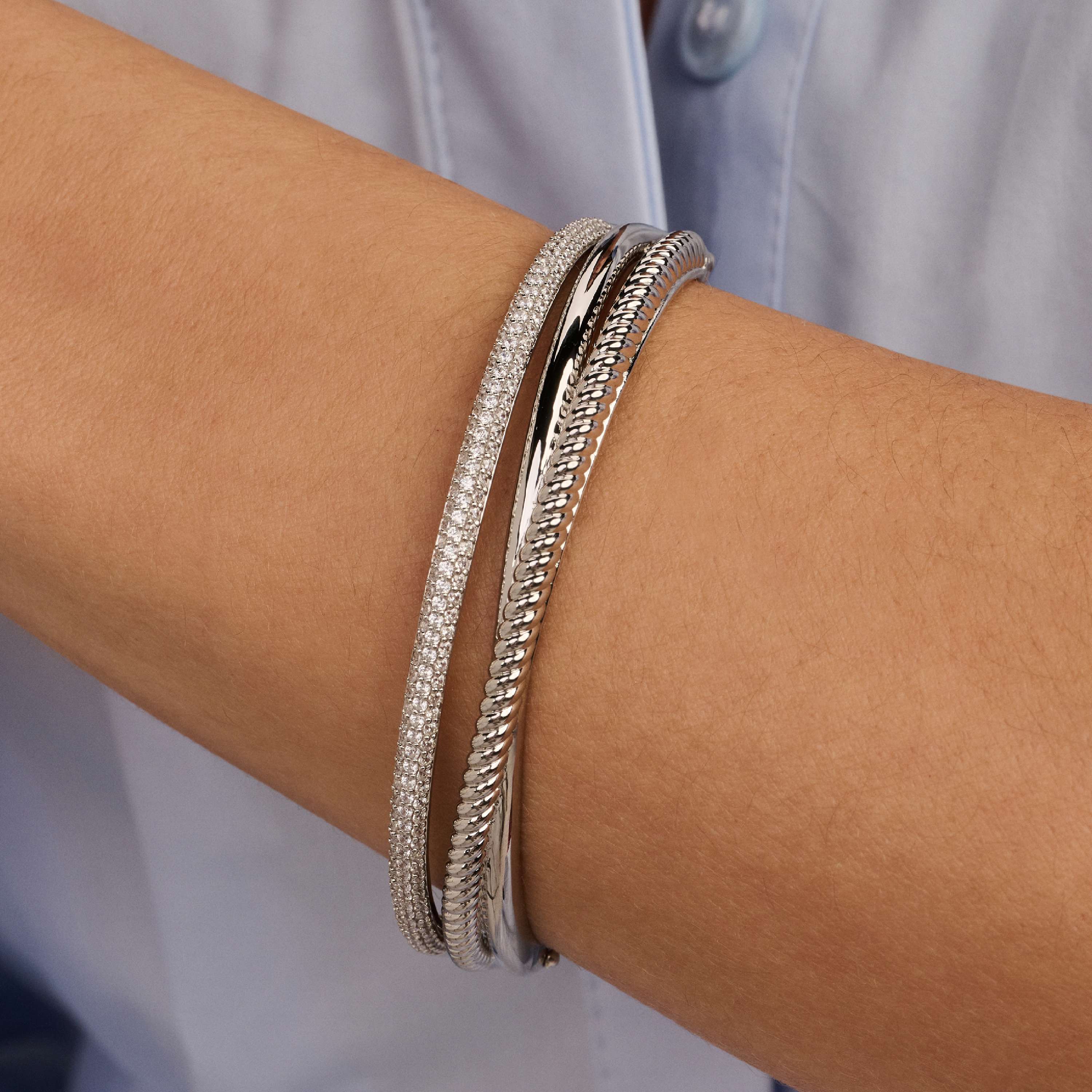 Zirkonia Structure Bangle - Image 5
