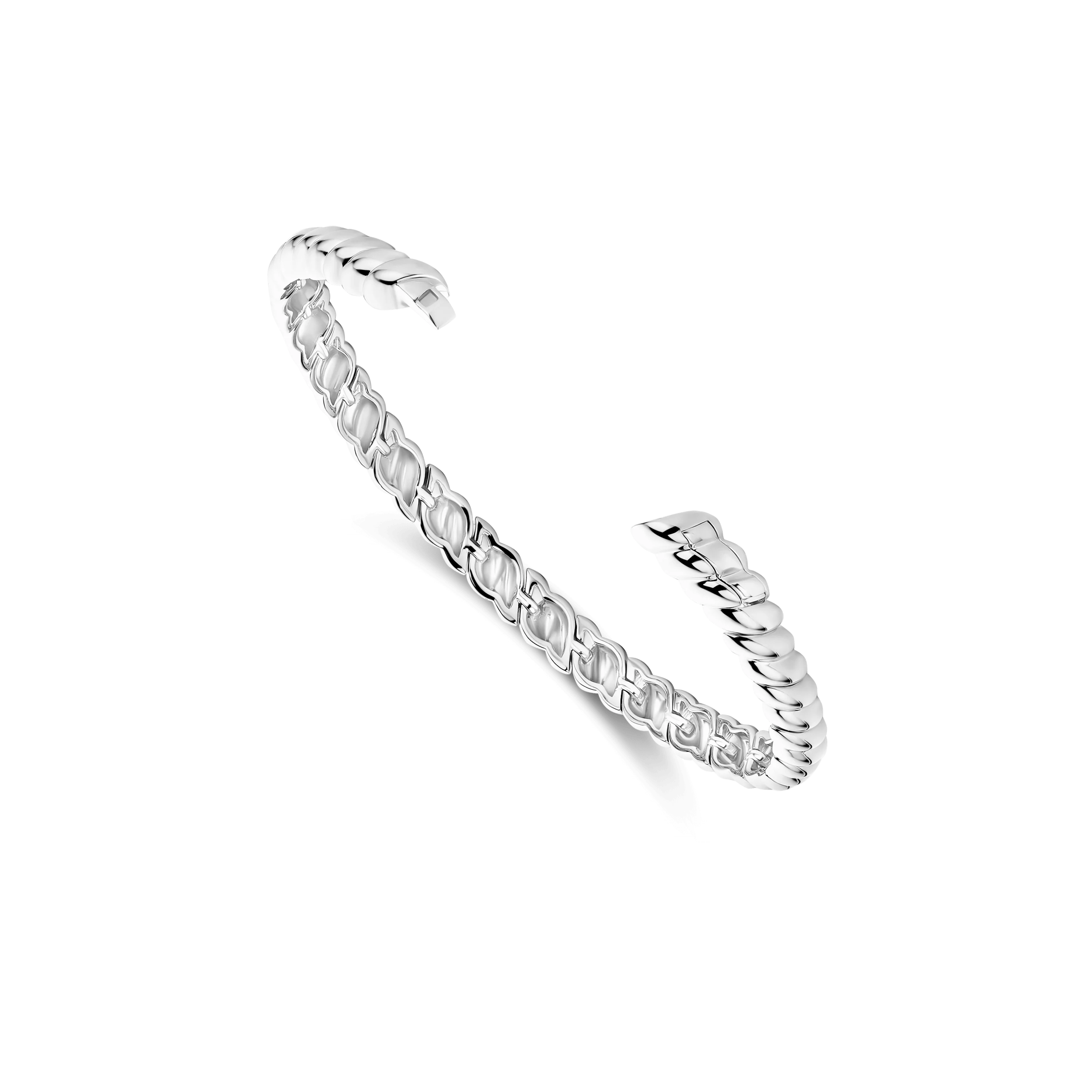 Vintage Geribbelde Bangle - Image 3