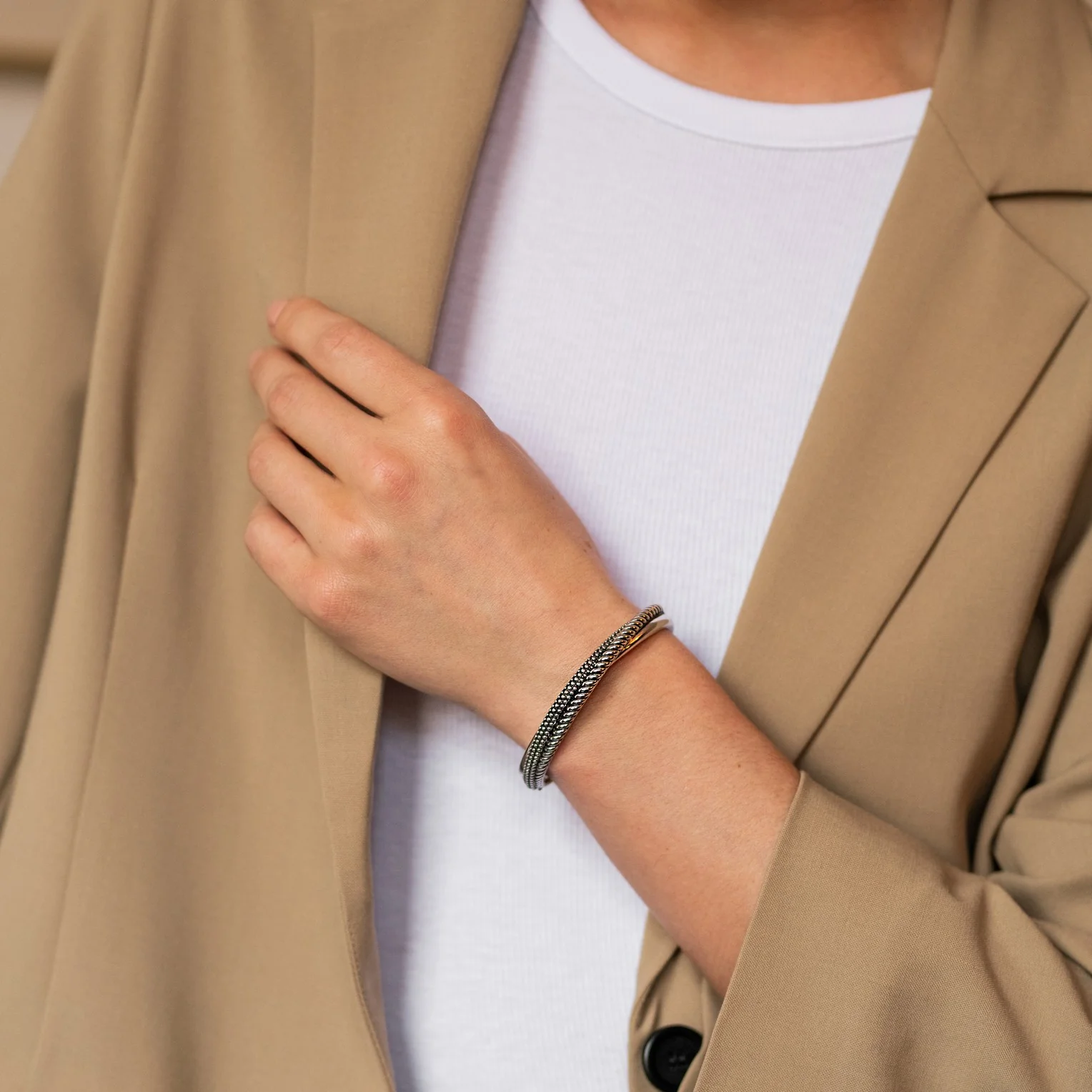 Crossover Structure Bangle - Image 4