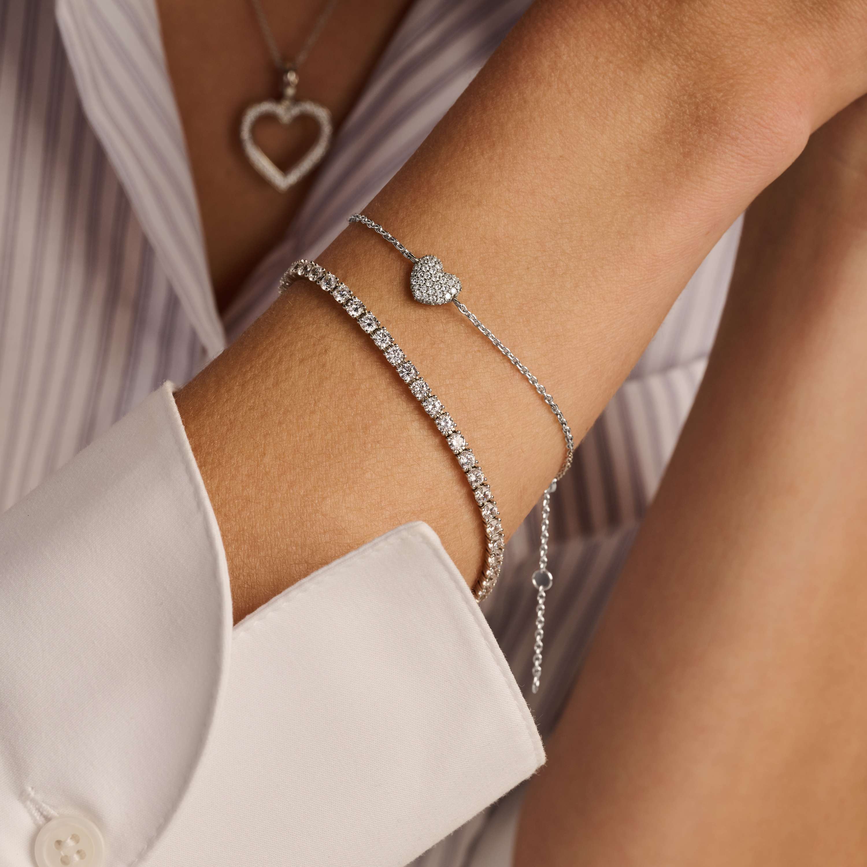 Zirkonia Hartjes Armband - Image 5
