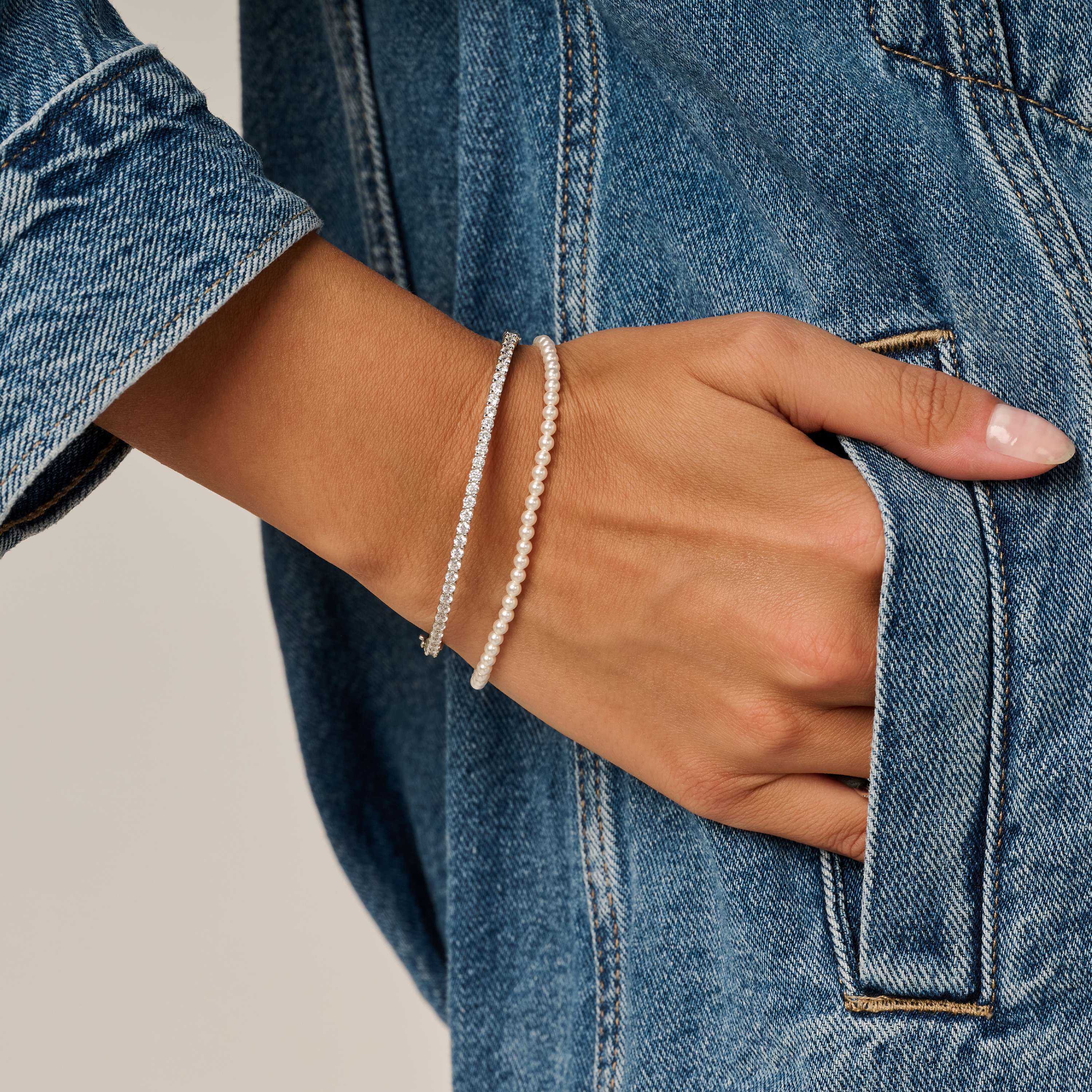 Dunne Parel Armband - Image 9