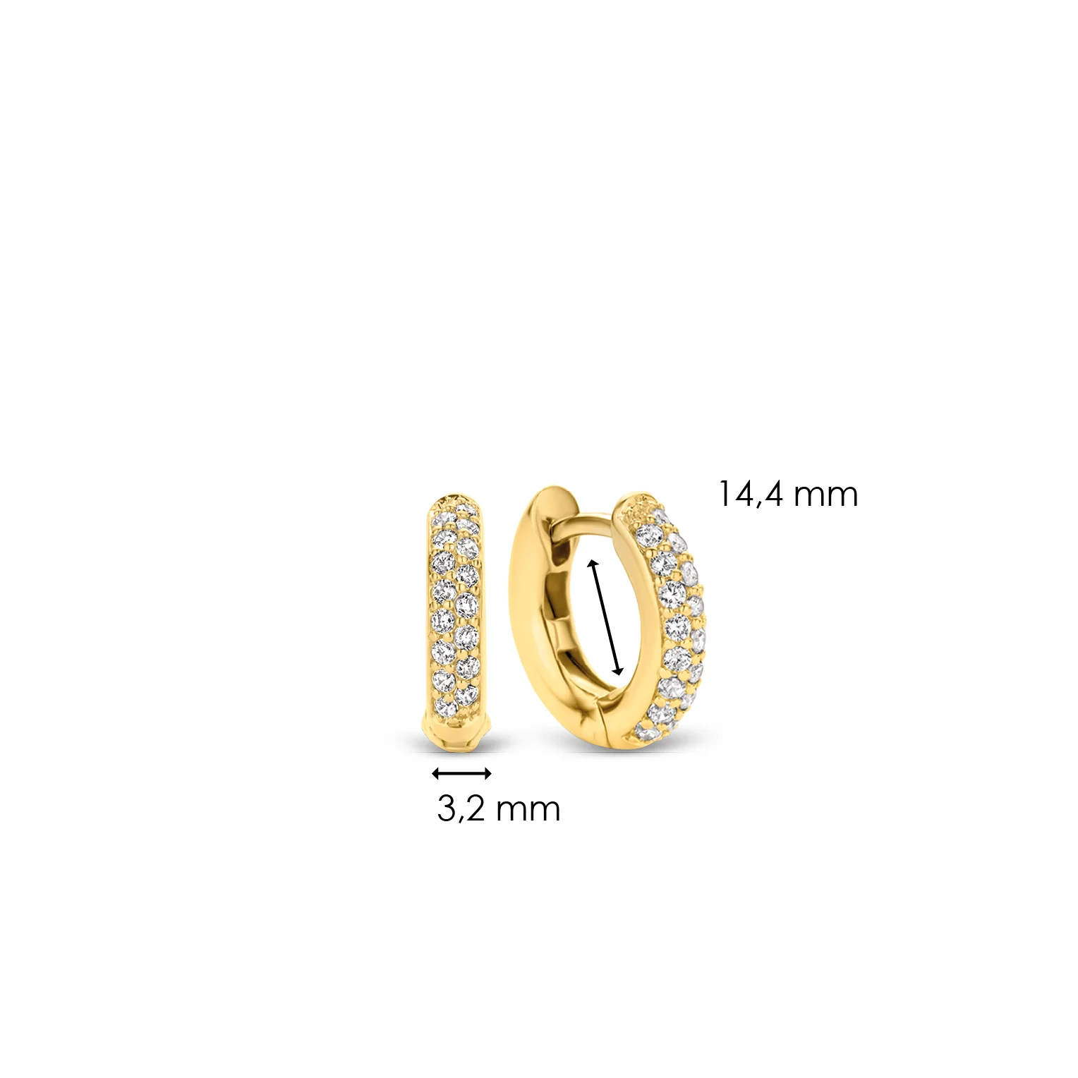 Stardust Small Tennis Hoops - Image 5