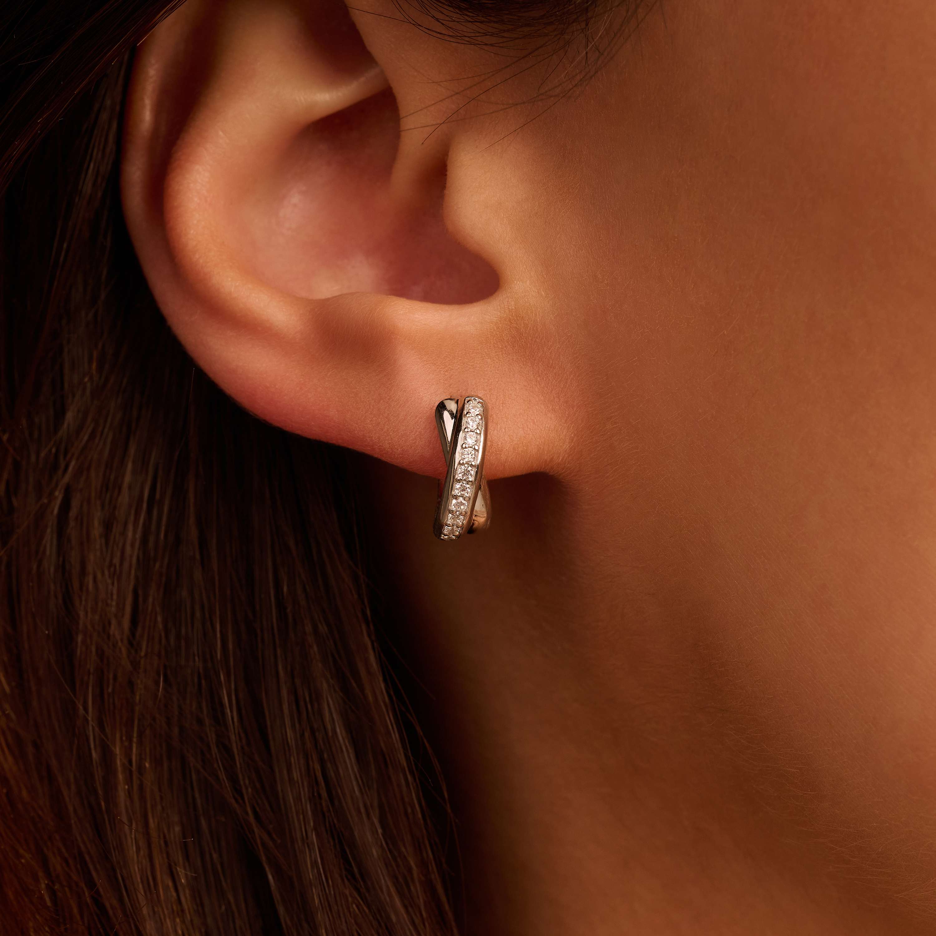 Zirkonia Crossover Hoops - Image 5
