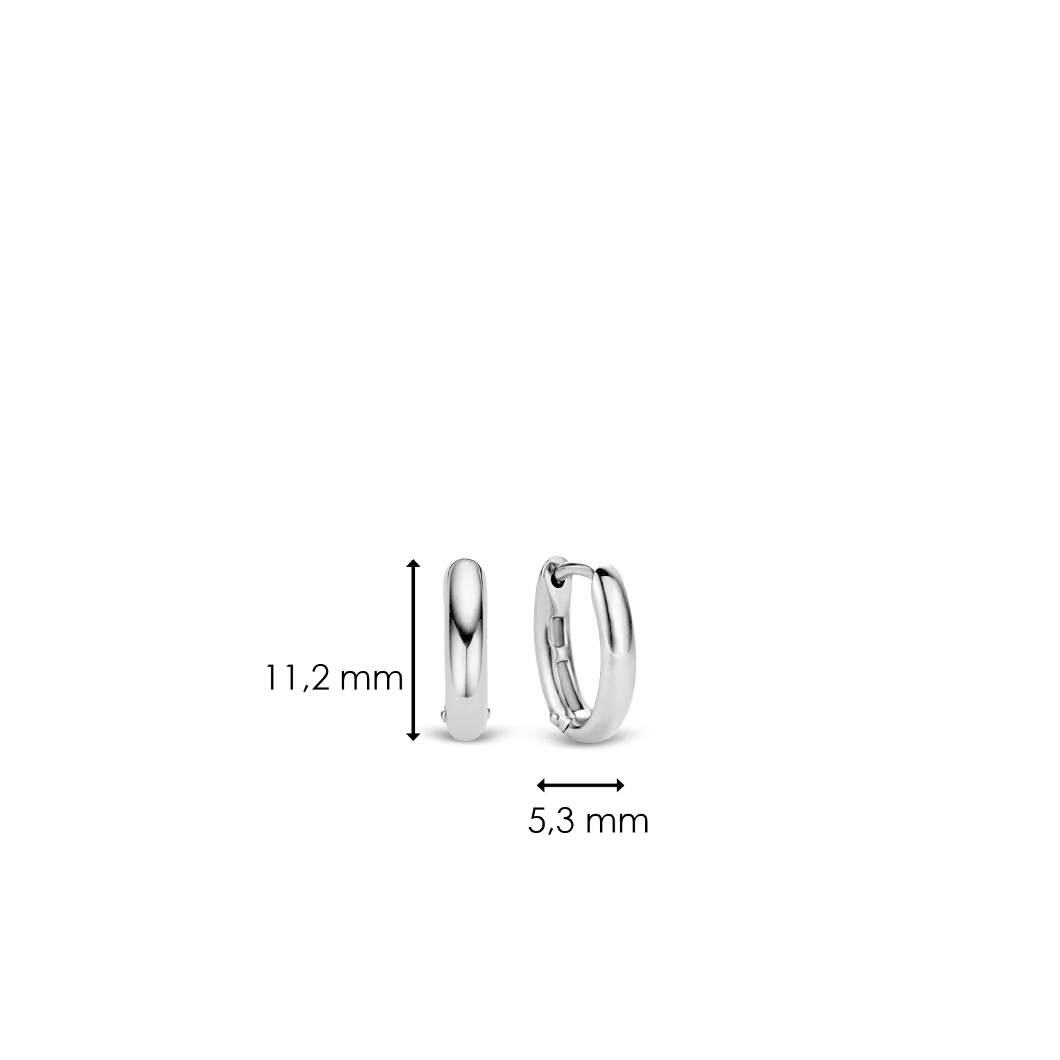 Small Oval Hoops 11mm - Image 5