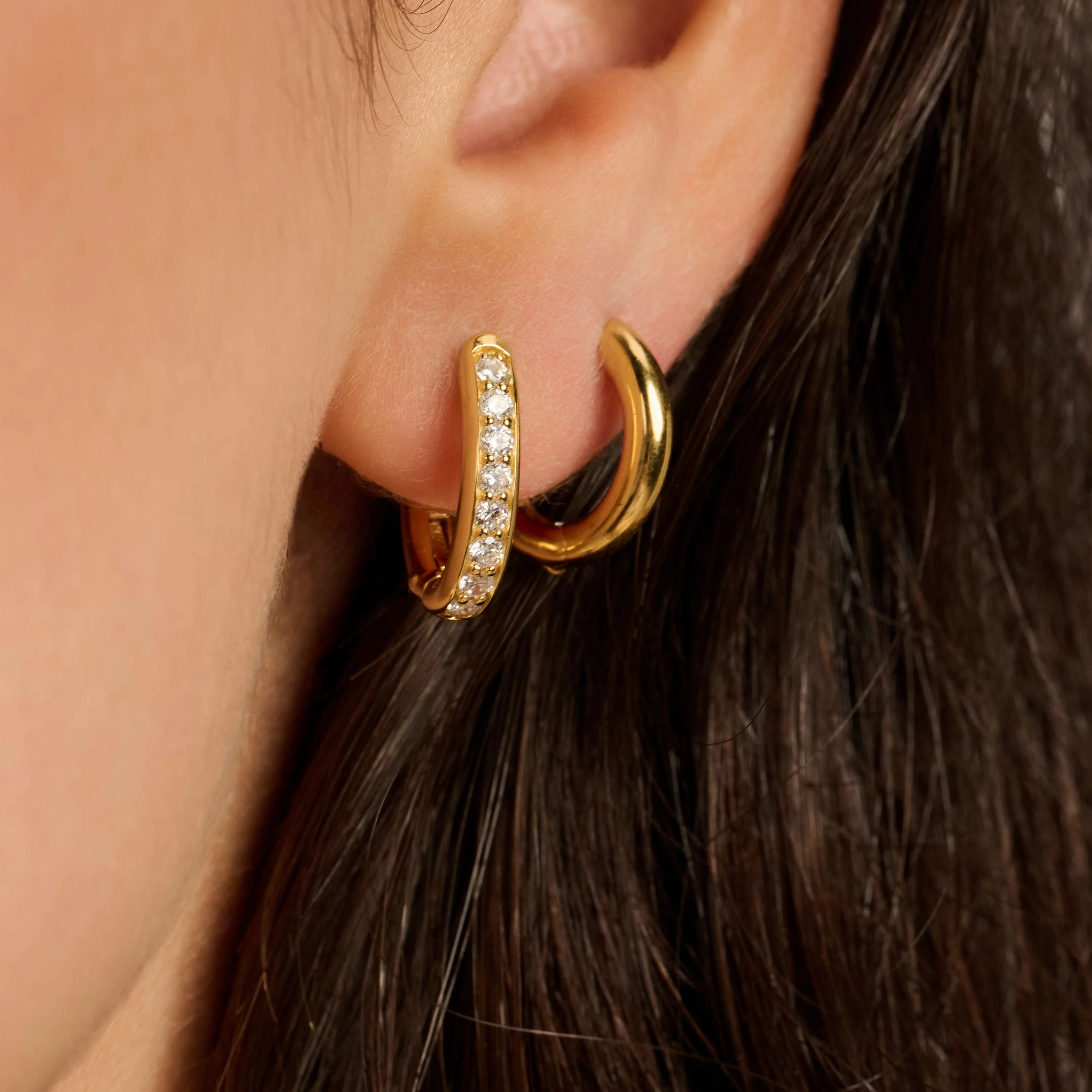 Tennis Small Oval Hoops 11mm - Image 10