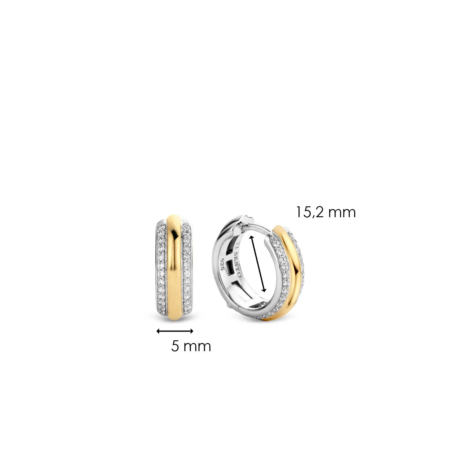 Layered Zirkonia Hoops - Image 5
