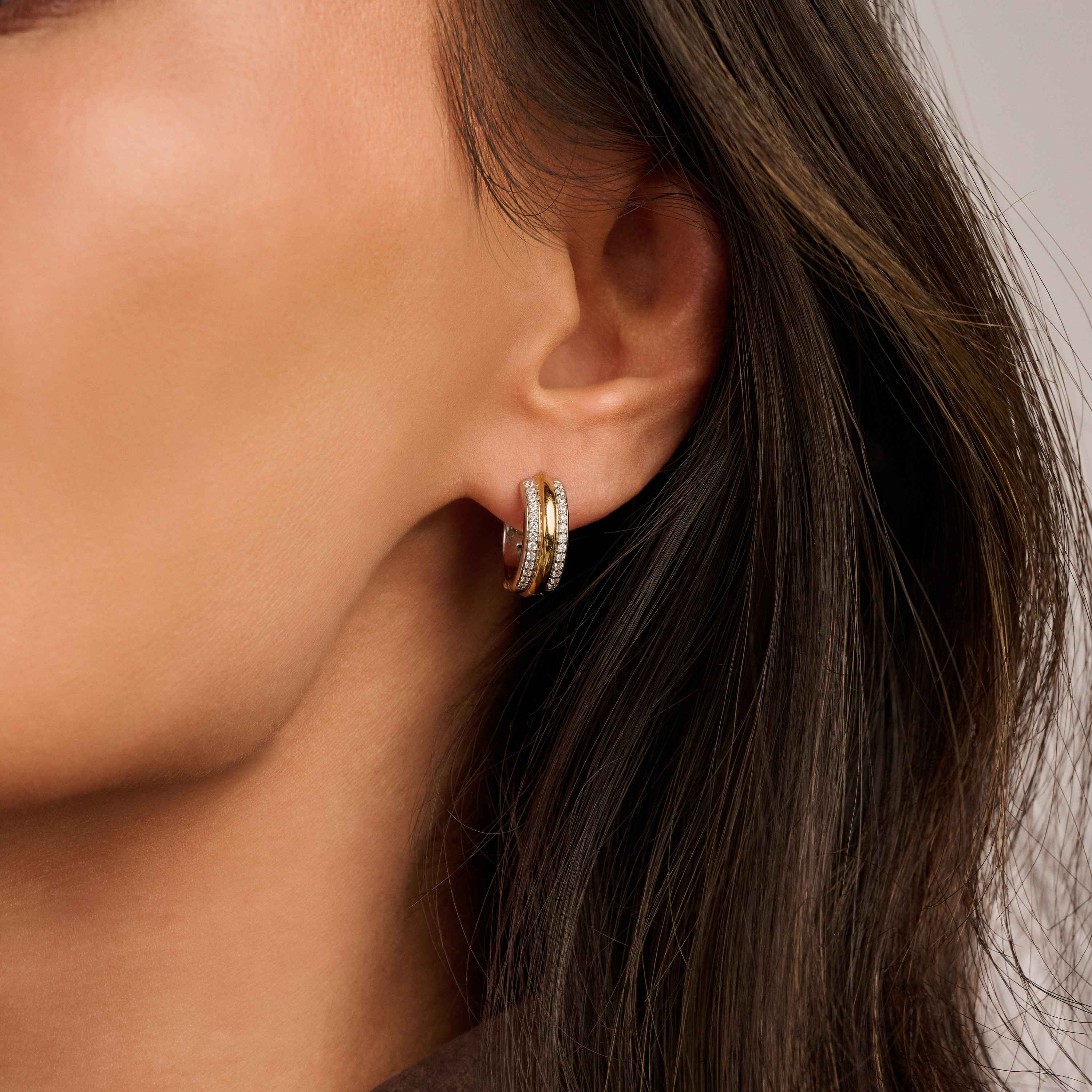 Layered Zirkonia Hoops - Image 7