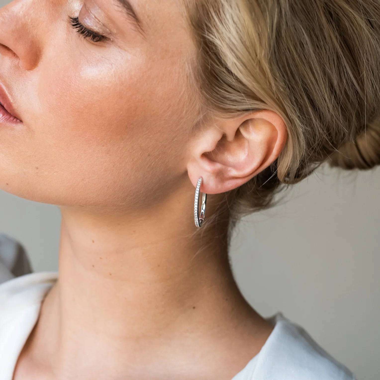 Tennis Large Hoops 20mm - Image 4