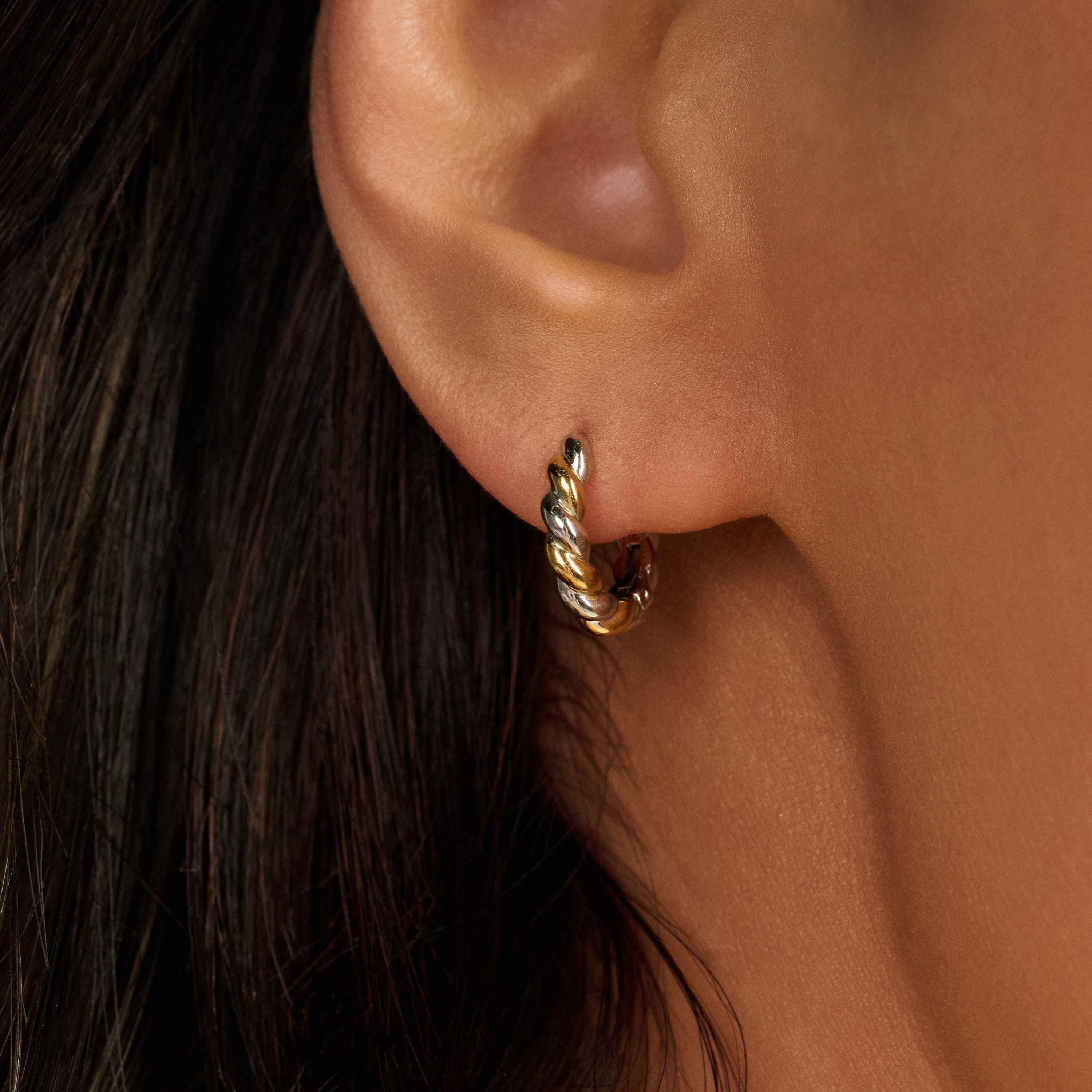 Bicolor Twisted Hoops - Image 8