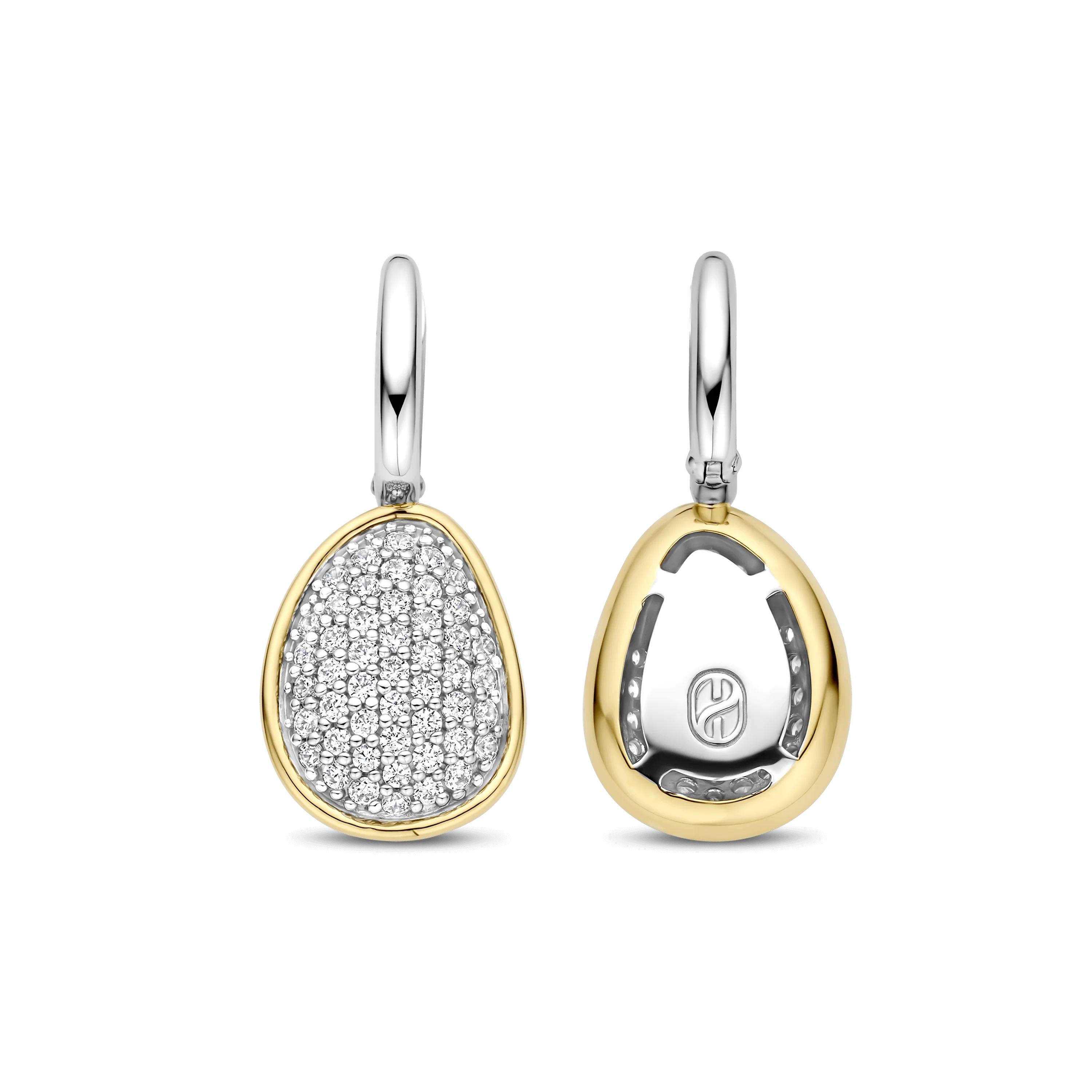 Lange oorbellen met  luxe steen - Image 3
