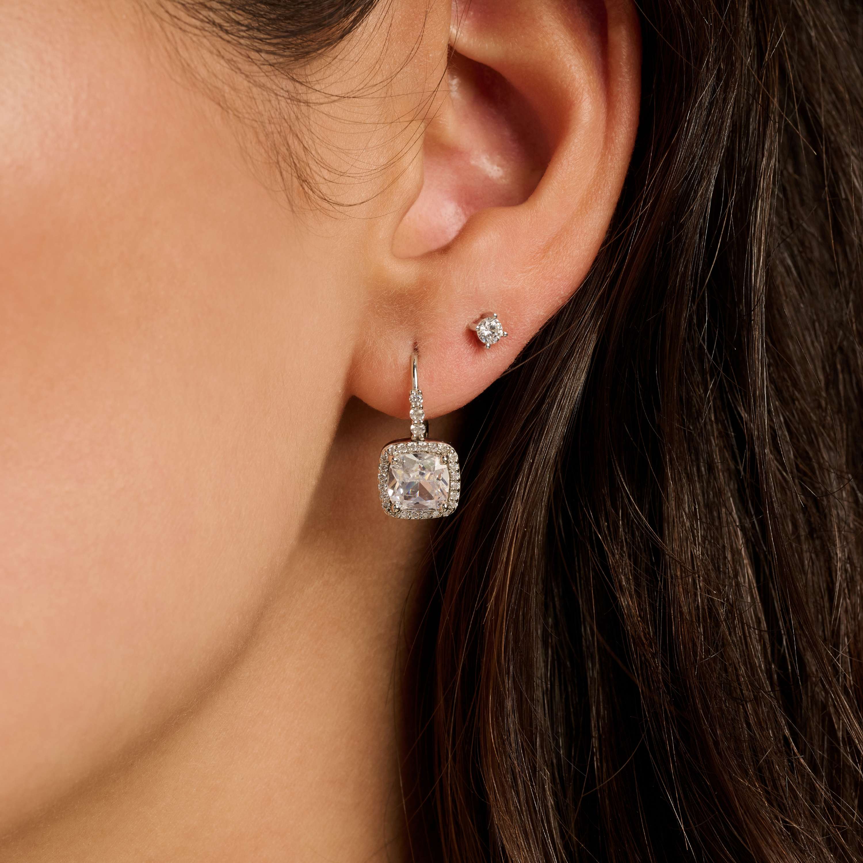 Classic Vierkante Zirkonia Hoops - Image 8