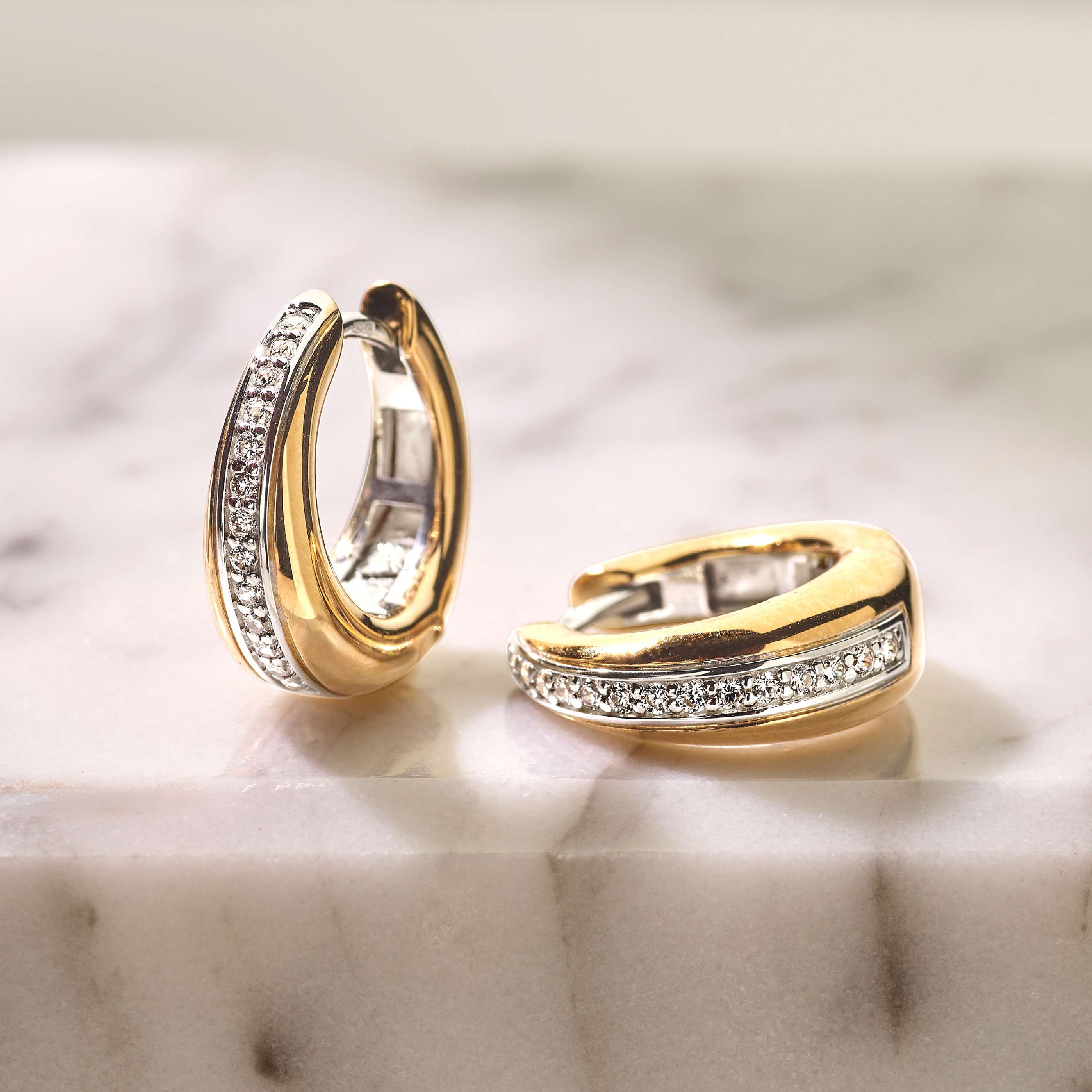 Layered Zirkonia Hoops - Image 8