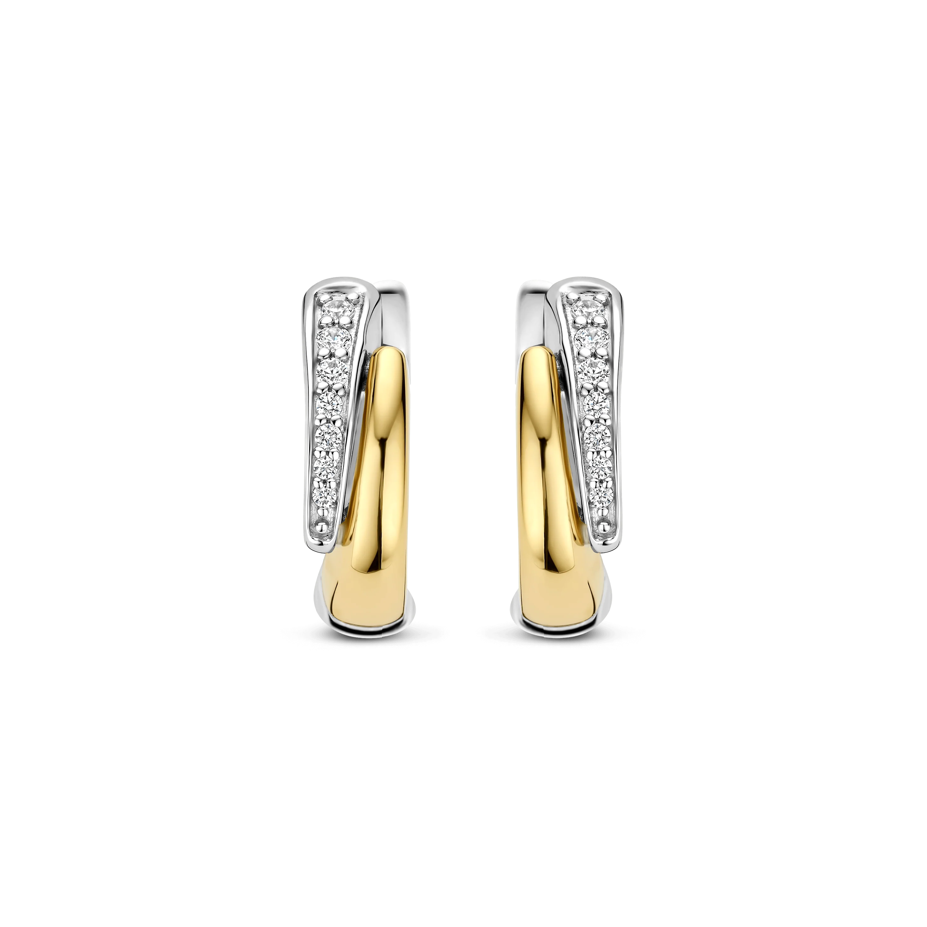 Zirkonia Layered Hoops - Image 2