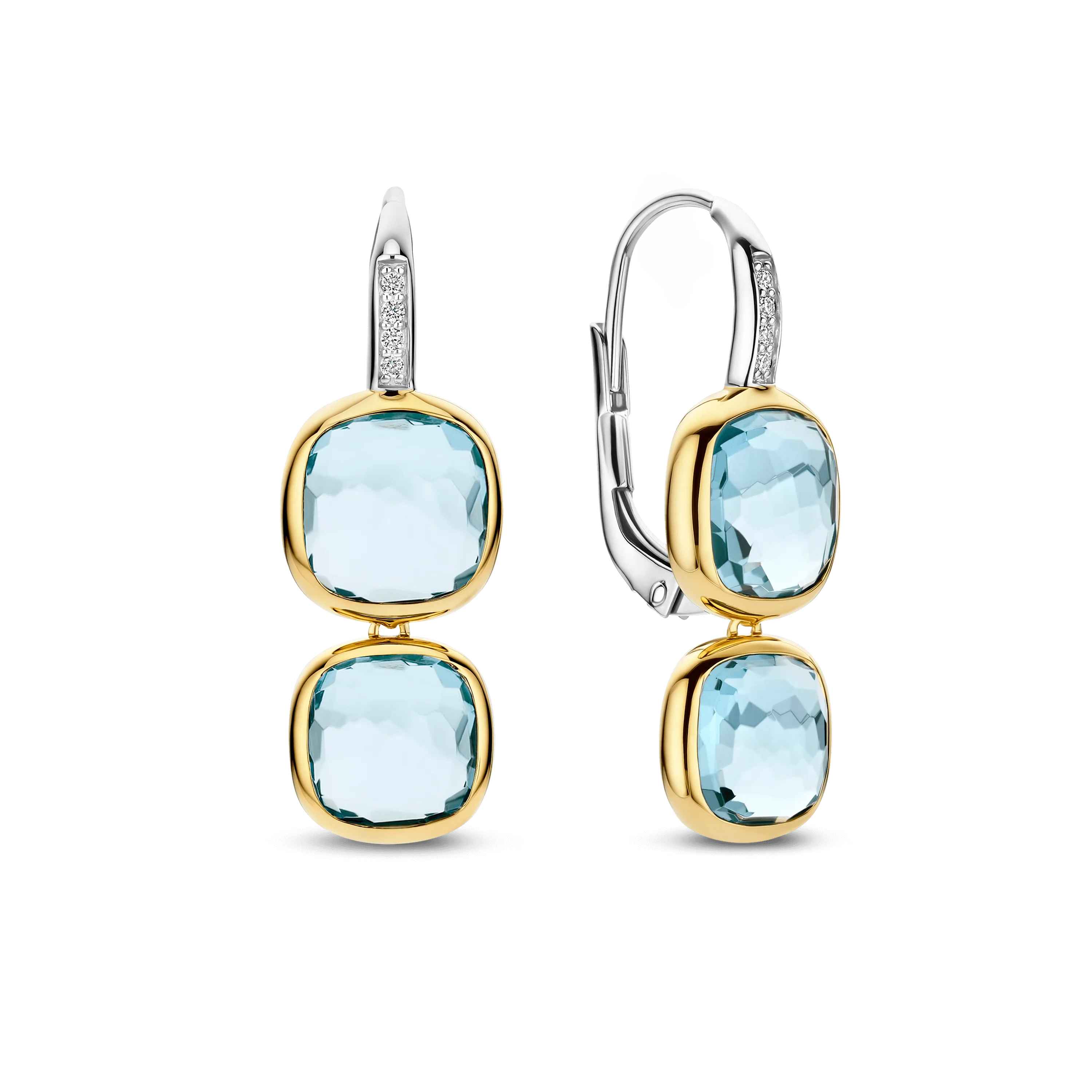 Double Cushion Oorbellen