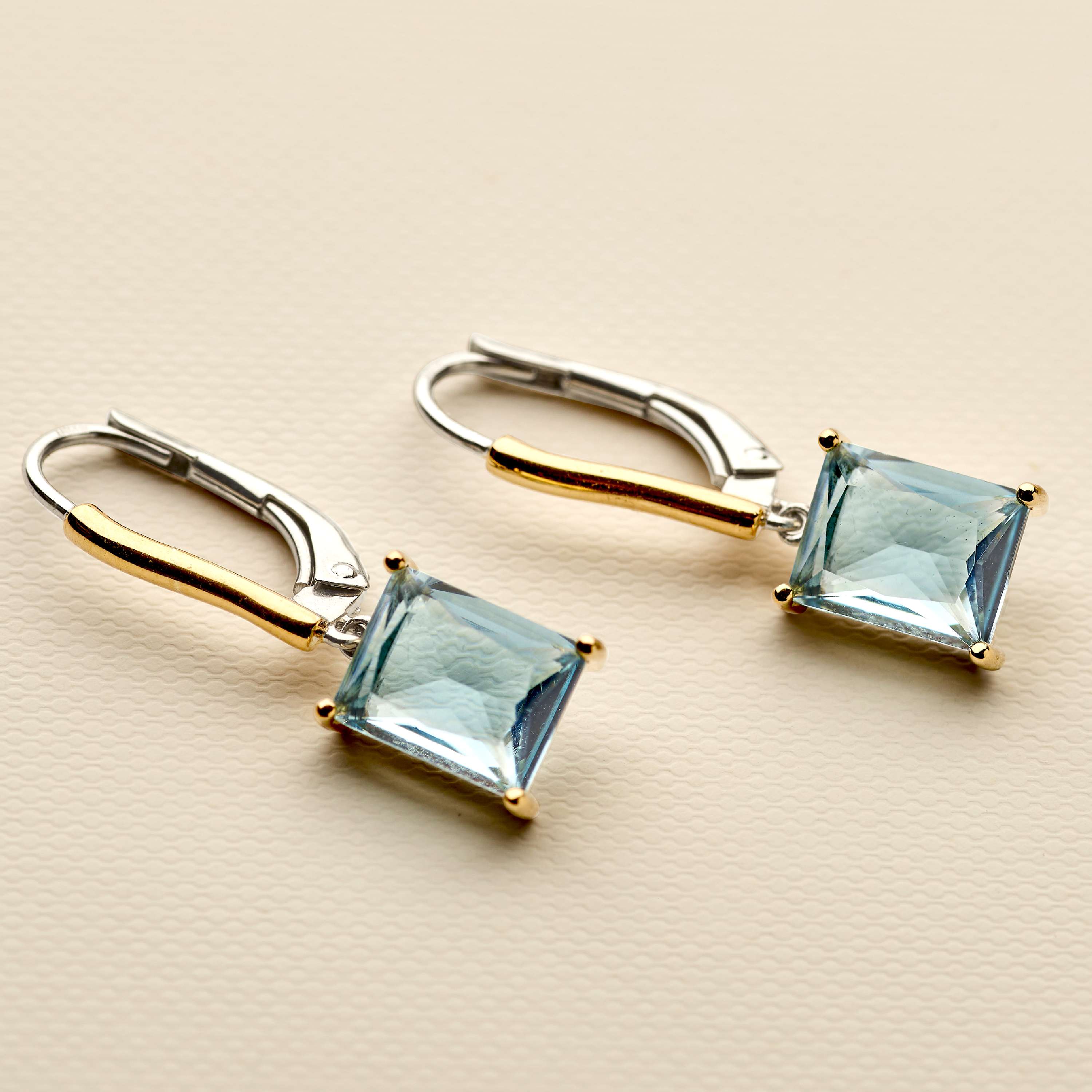 Rectangular Zirkonia Hoops - Image 7
