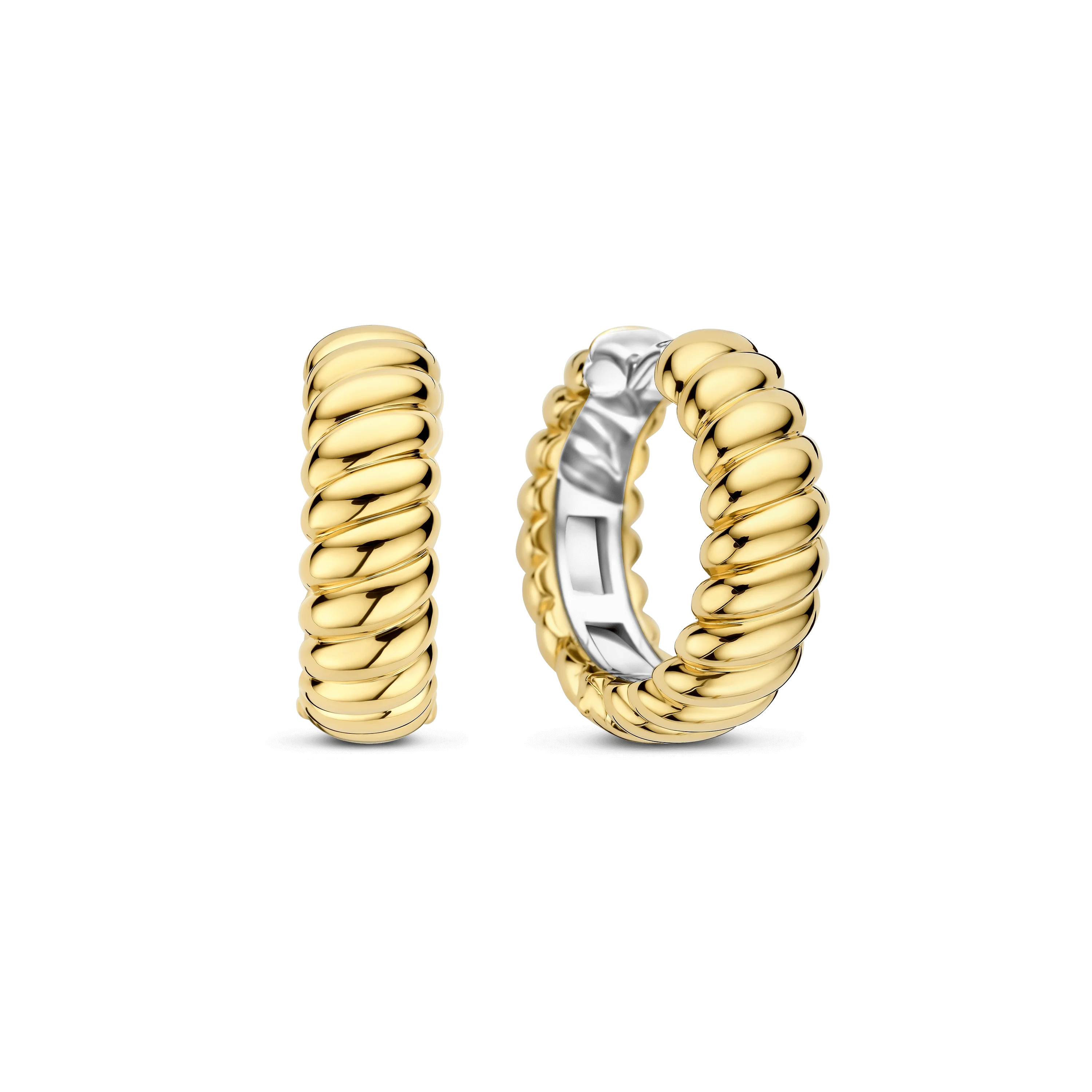 Vintage Geribbelde Hoops