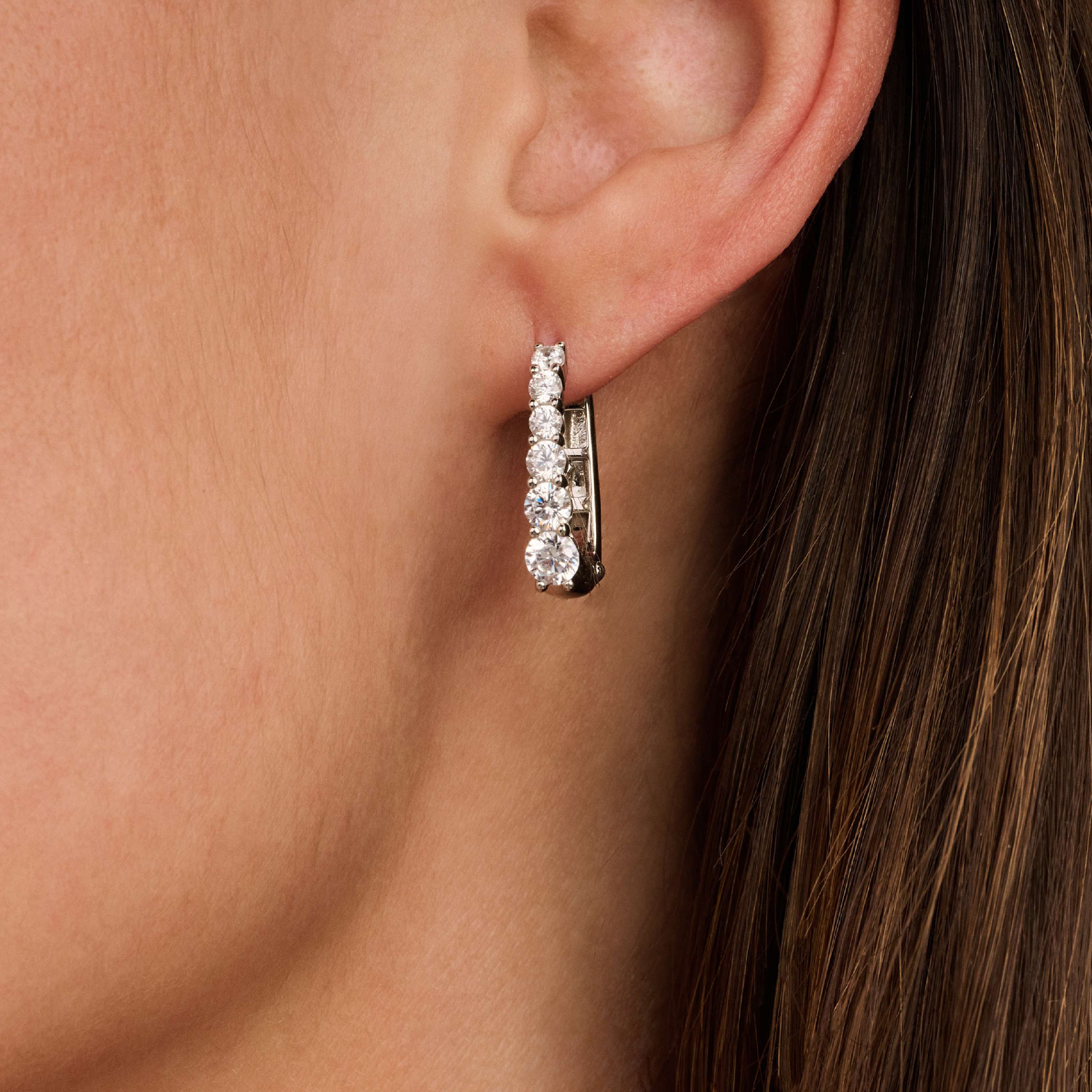 Ovale Zirkonia Hoops - Image 7