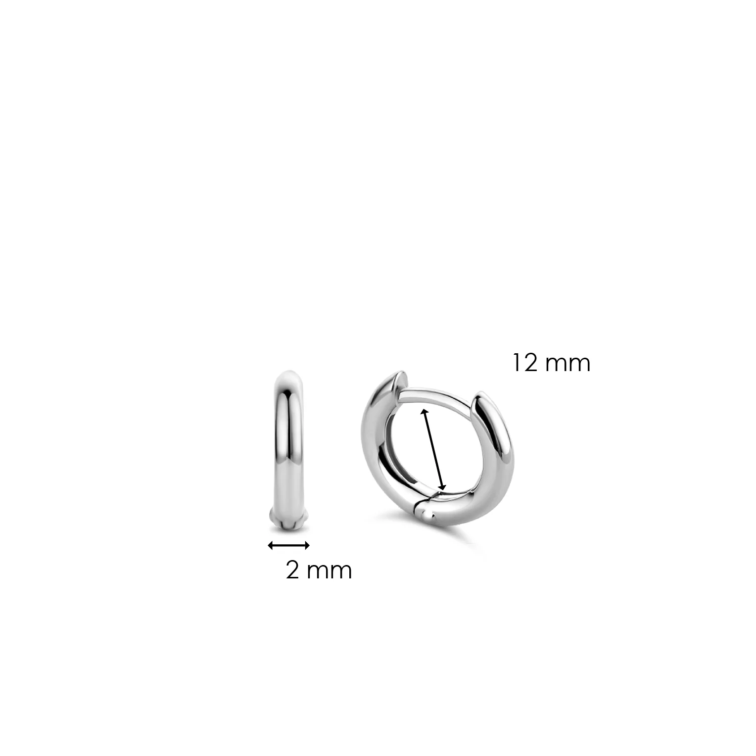 Classic Zilveren Huggies 12mm - Image 5