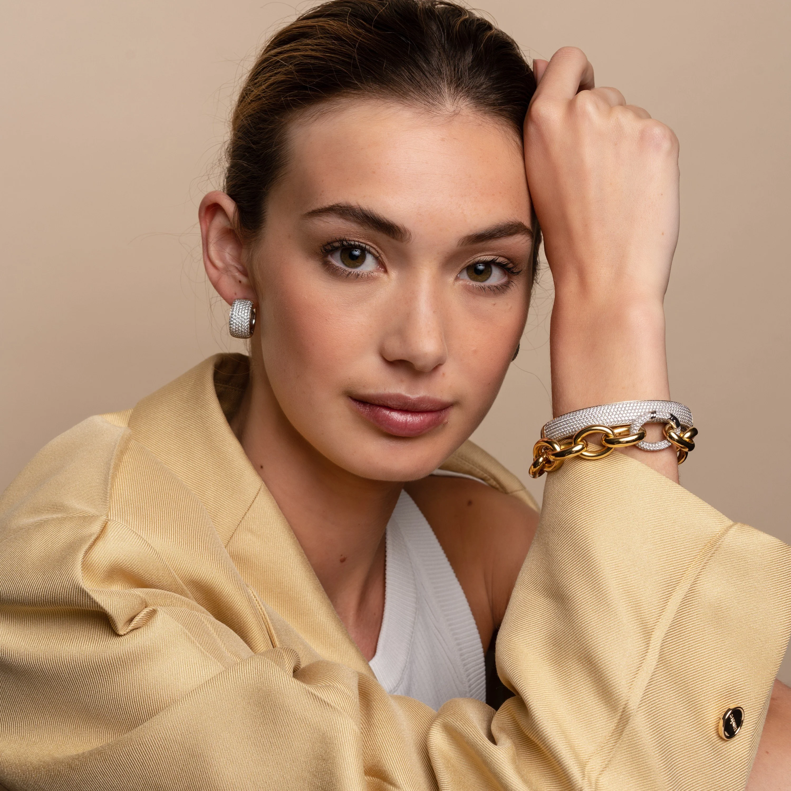 Chunky Zirkonia Hoops - Image 5