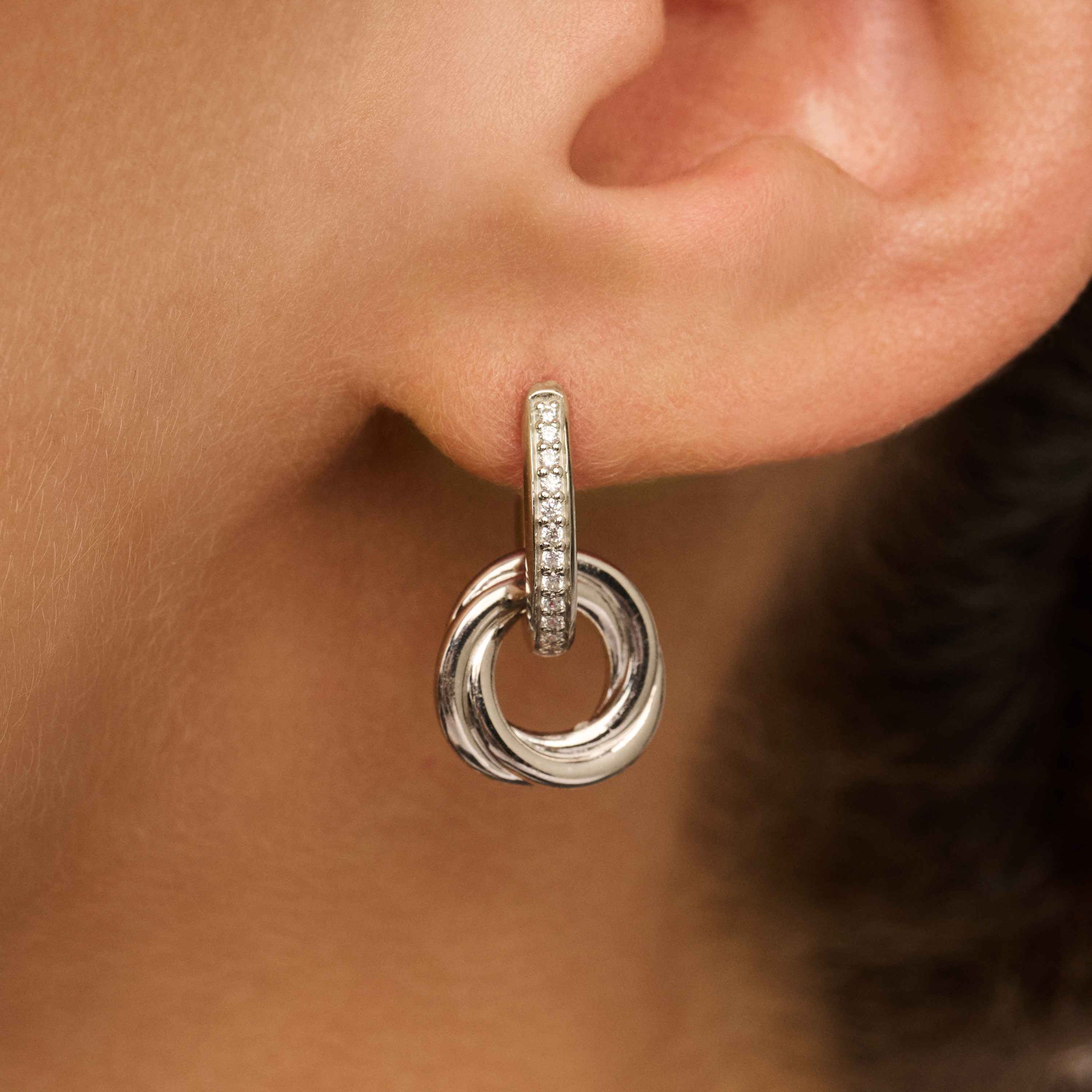 Zirkonia Crossover Cirkel Hoops - Image 7