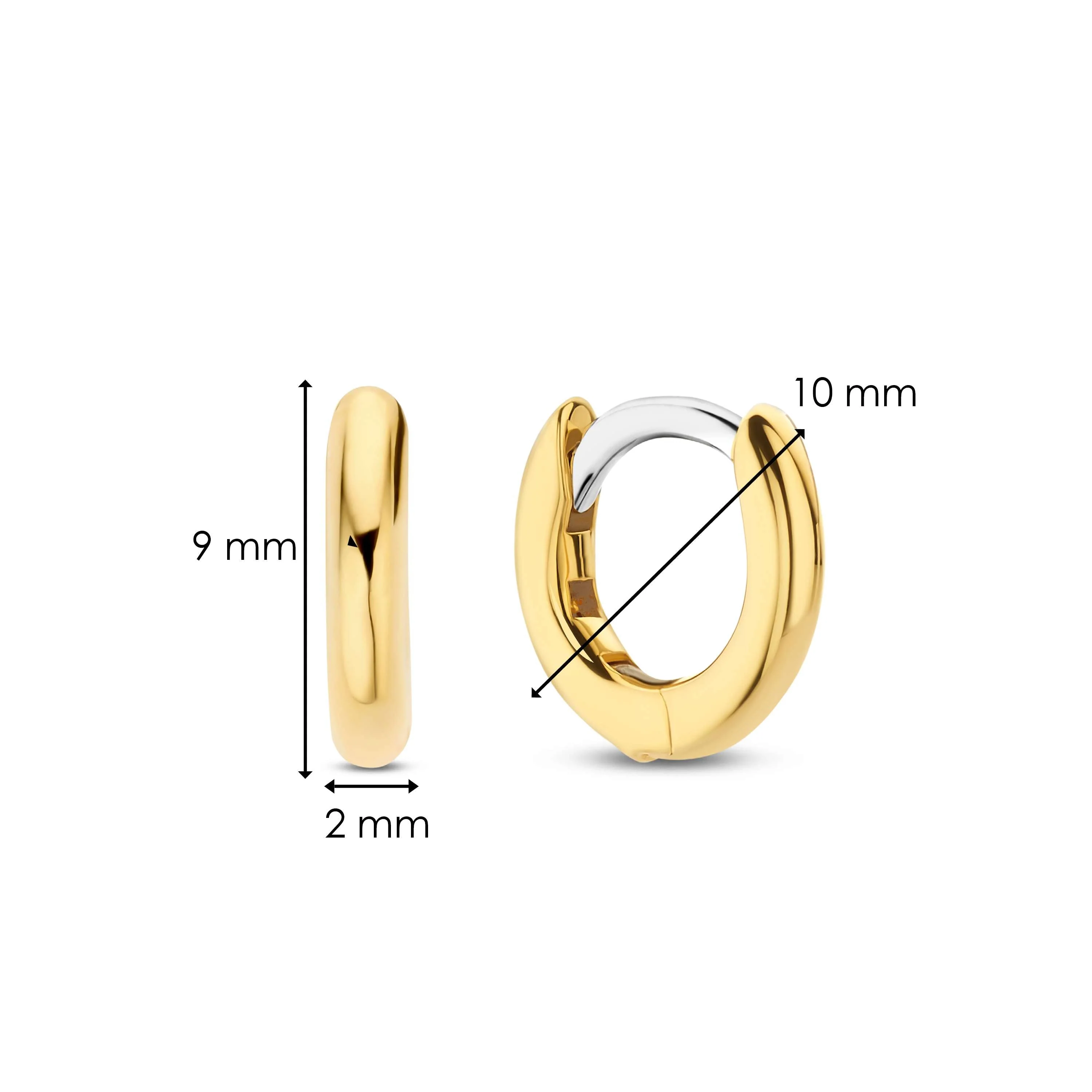 Classic Goudkleurige Mini Huggies 10mm - Image 6