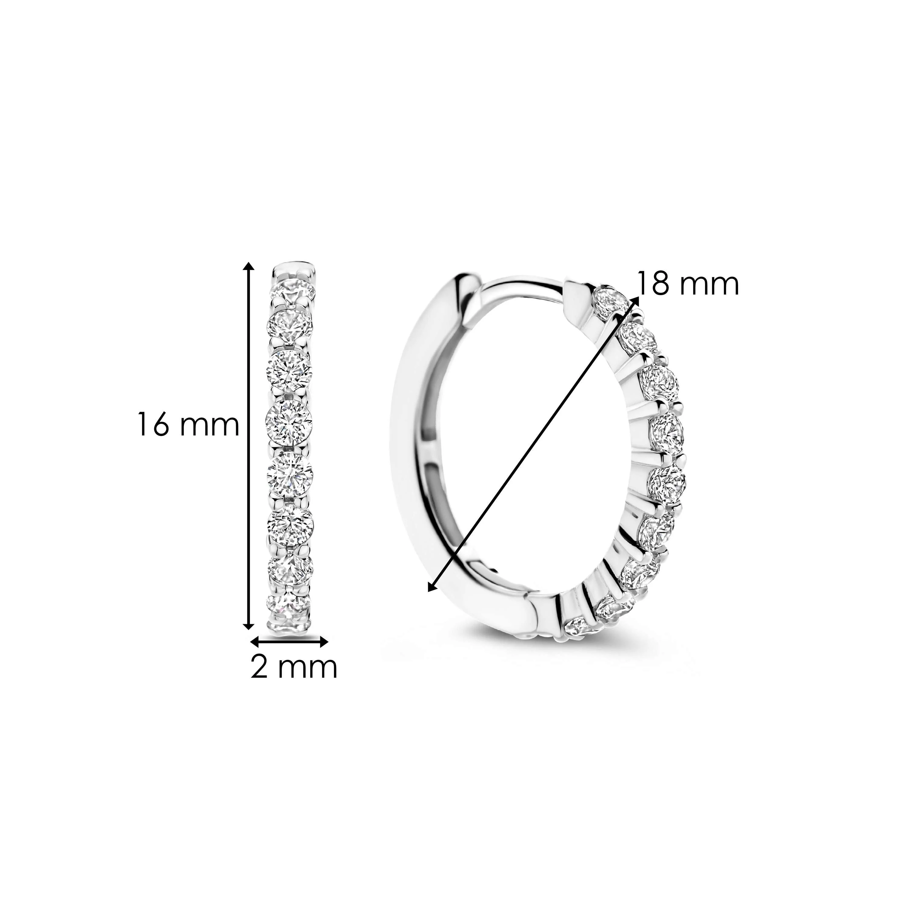 Tennis Medium Hoops 18mm - Image 6