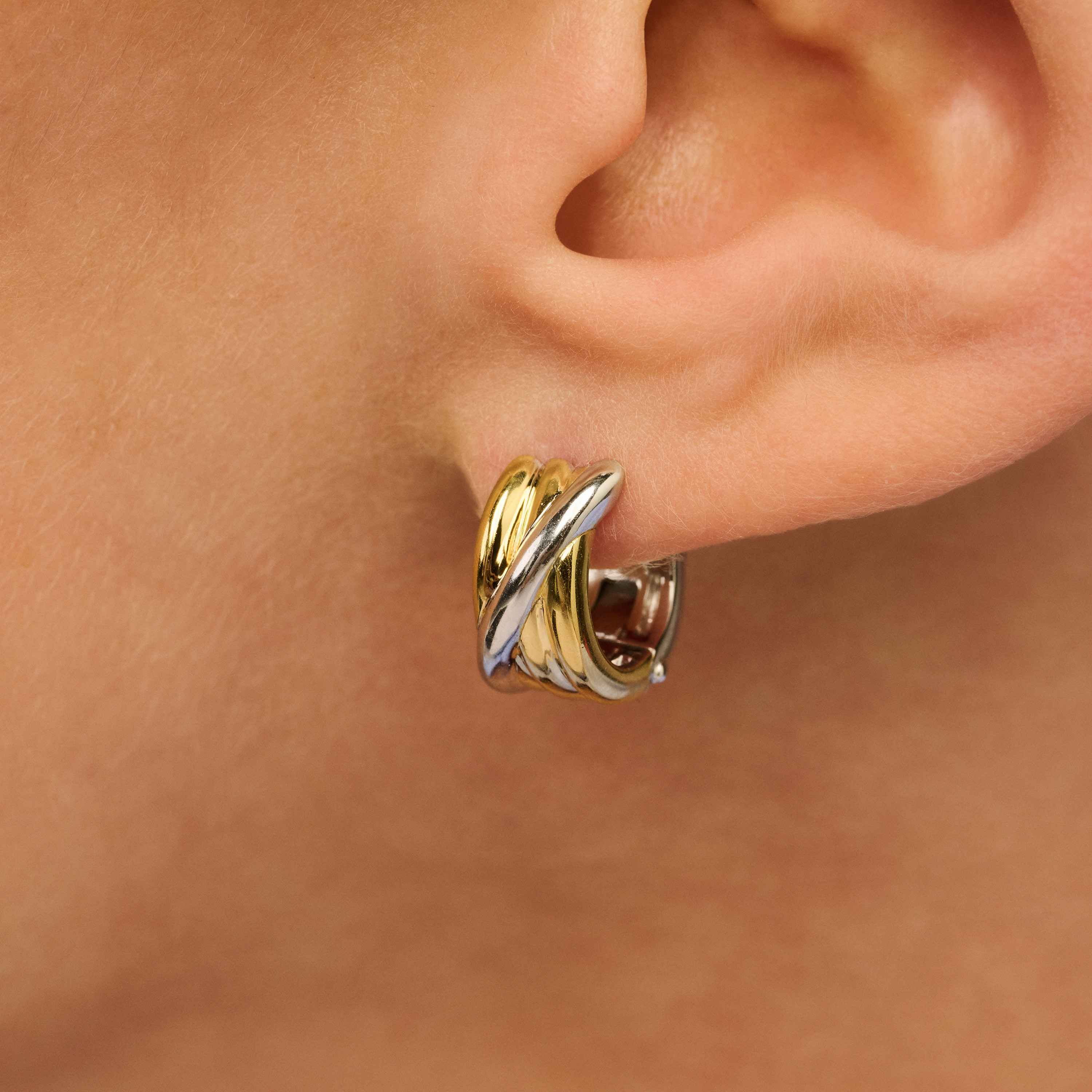 Bicolor Crossover Hoops - Image 8