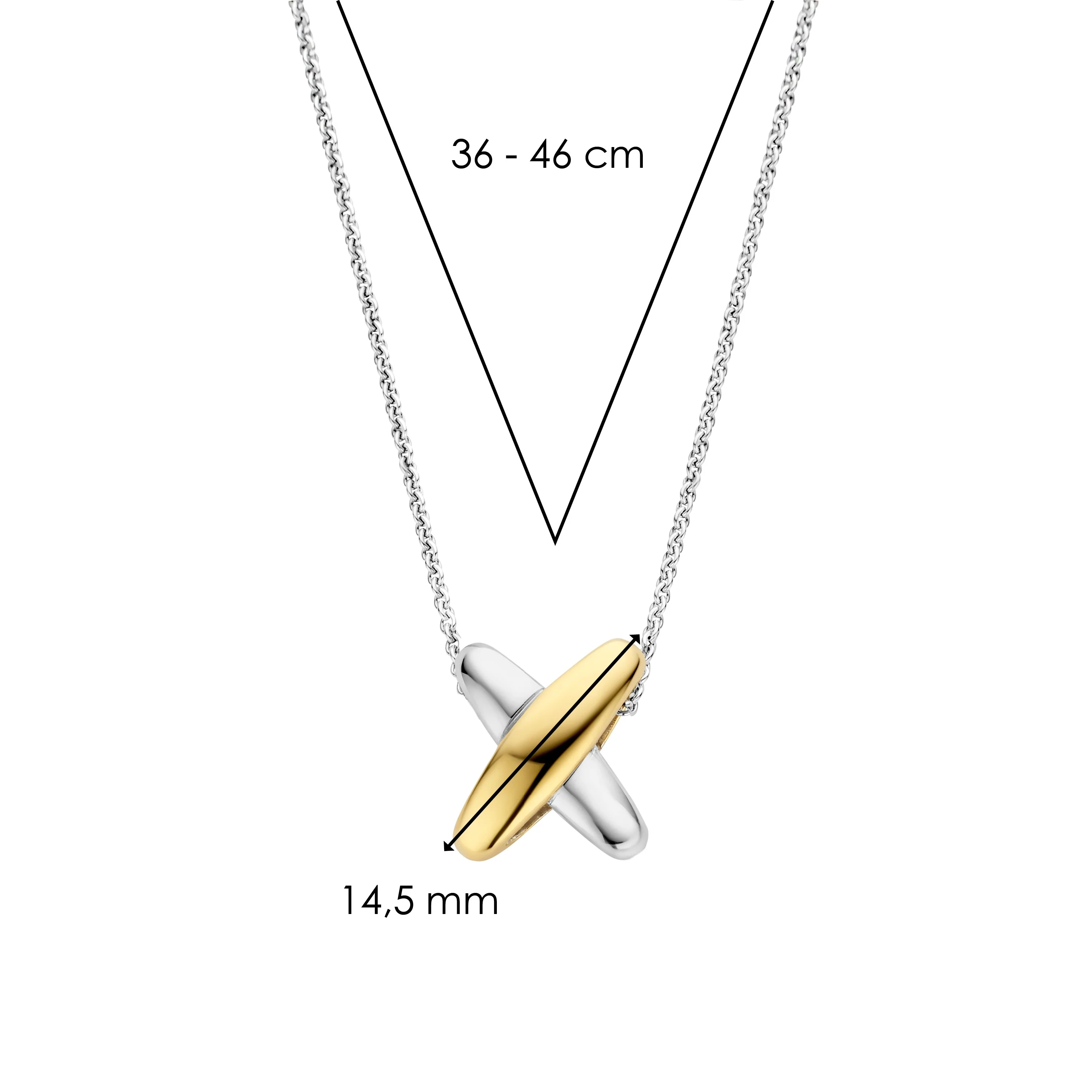 Bicolor Cross Ketting - Image 7