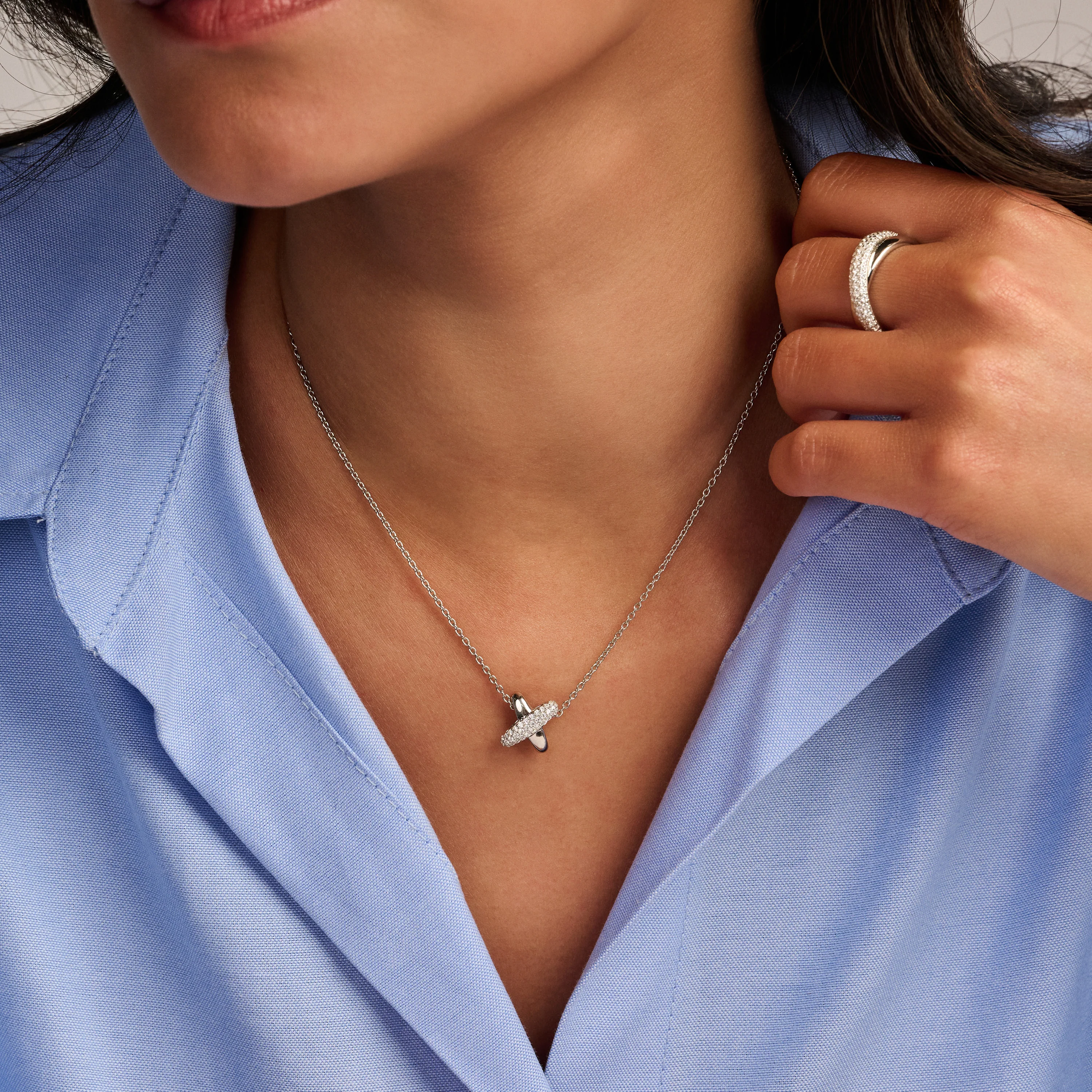 Zirkonia Cross Ketting - Image 10