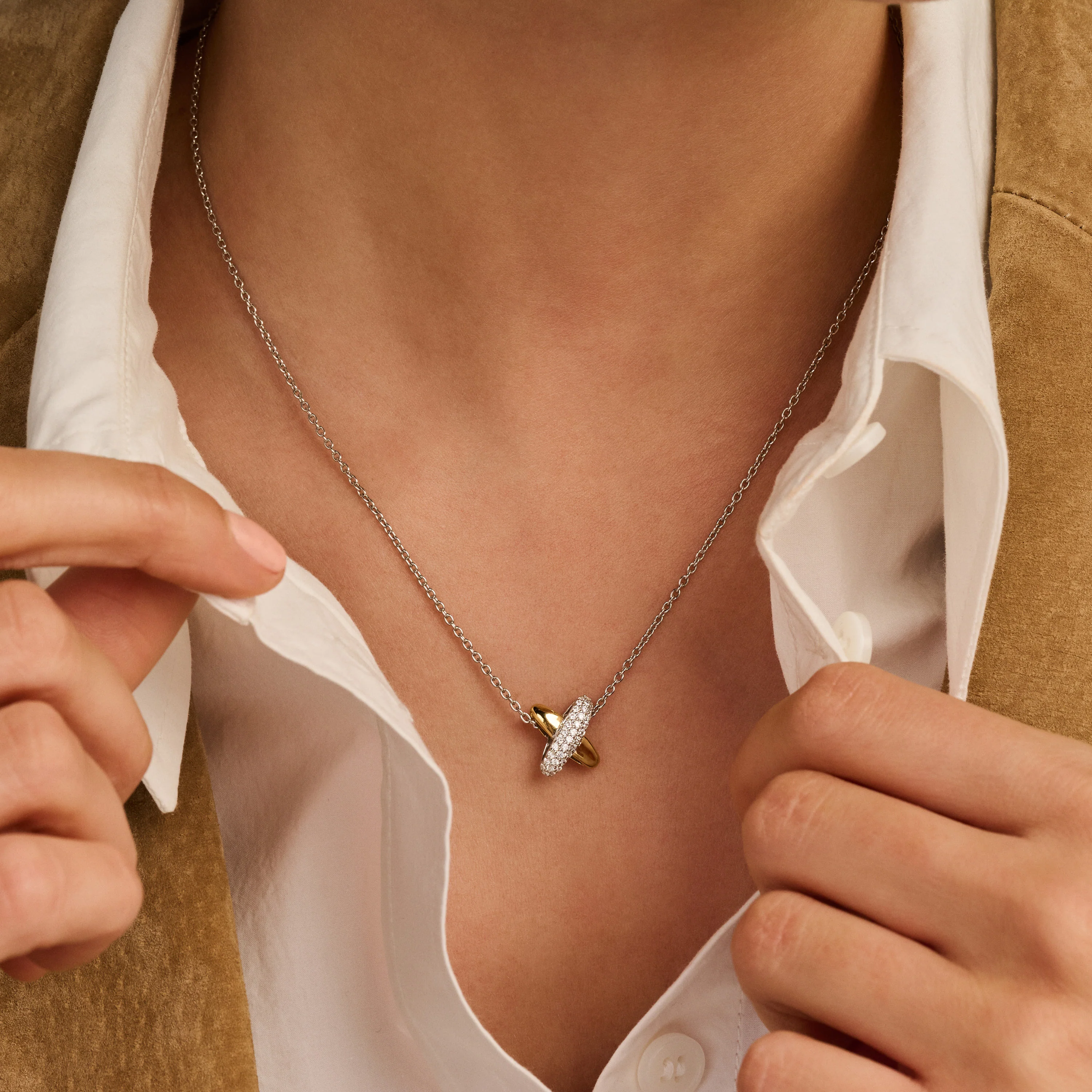 Zirkonia Cross Ketting - Image 10