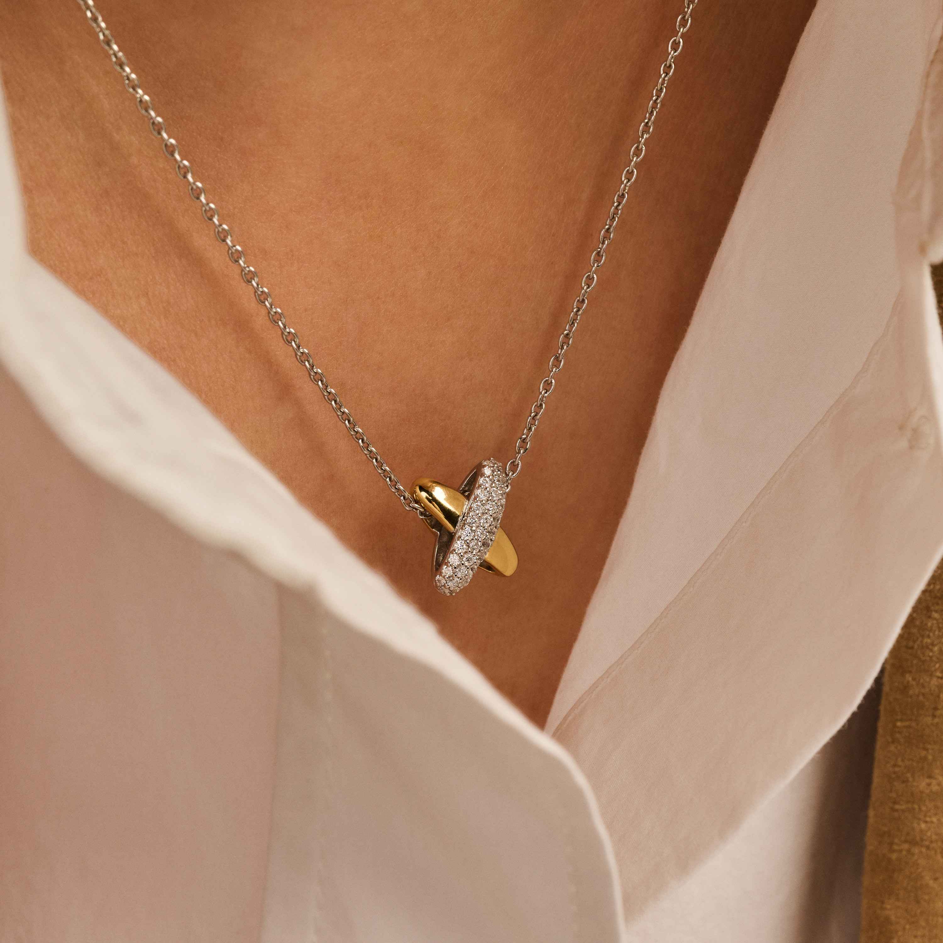Zirkonia Cross Ketting - Image 7