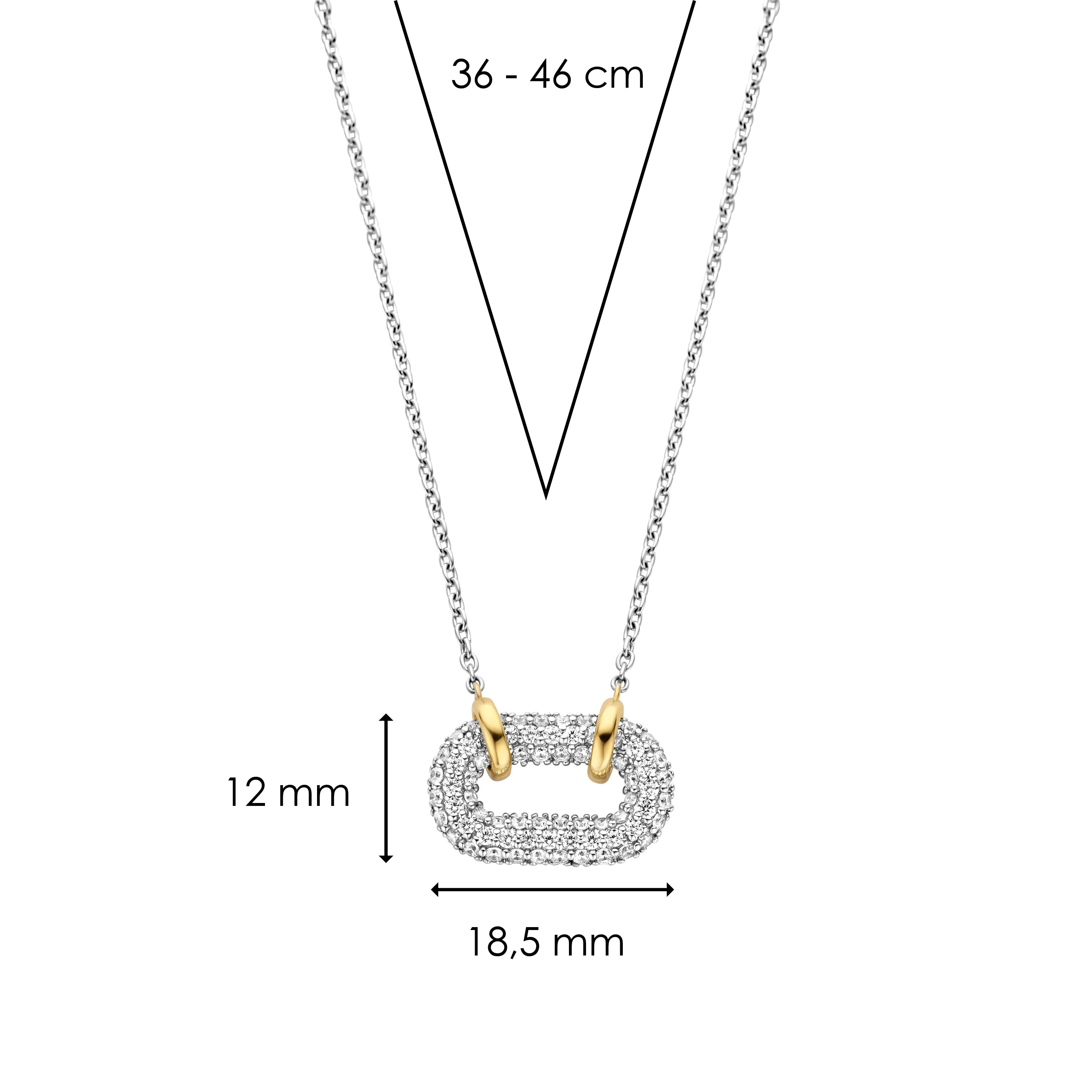Signature Open Zirkonia Ketting - Image 6