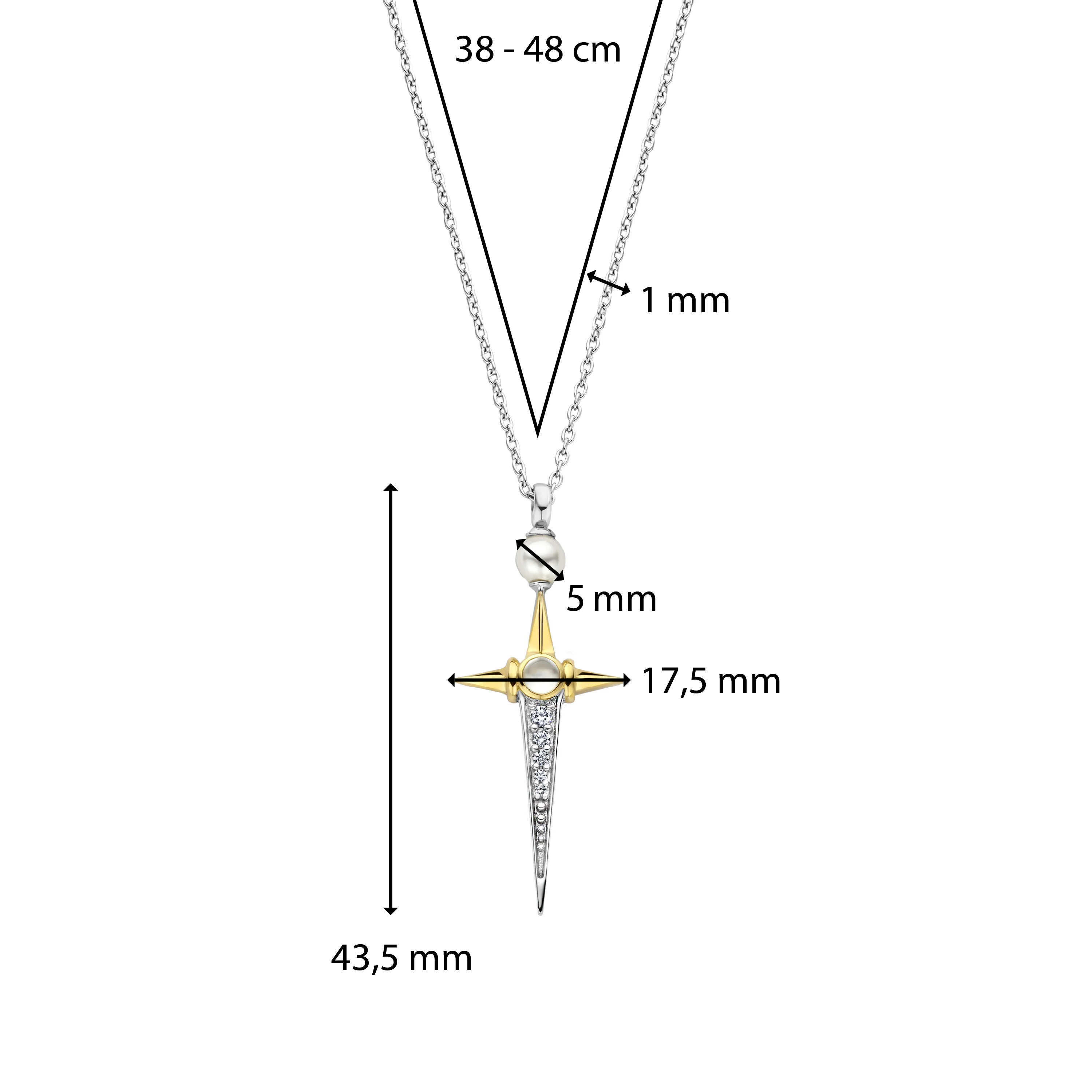 TI SENTO Ketting 34034YP - Image 7