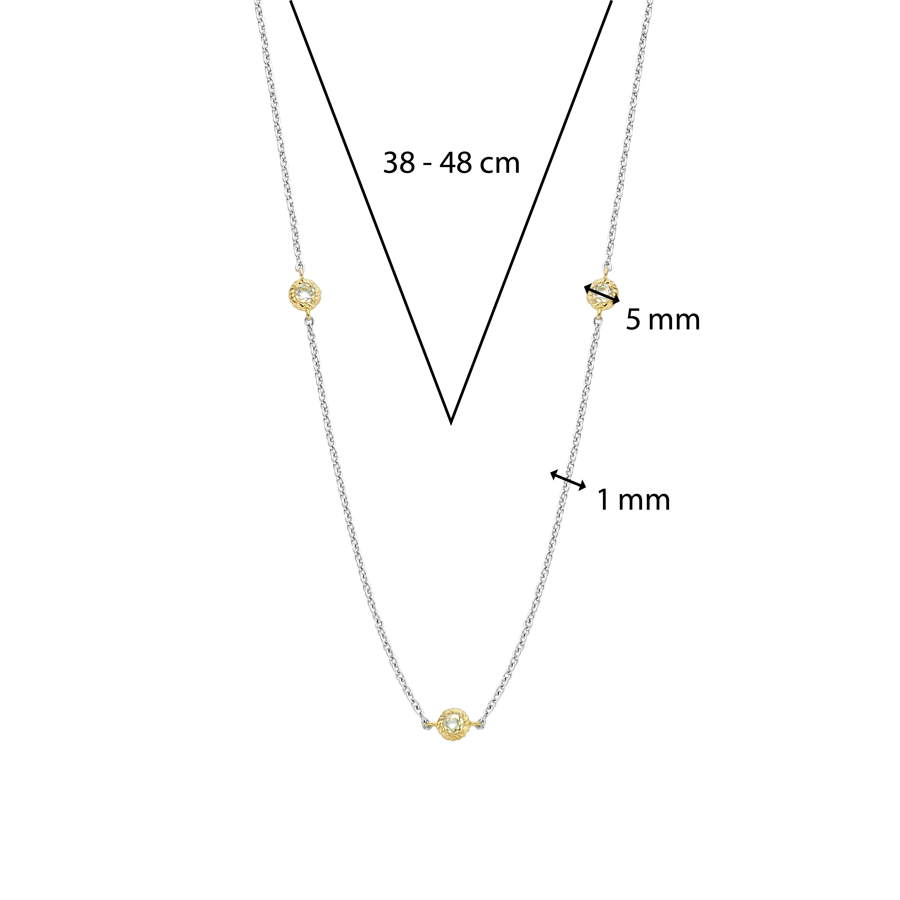 Structure Zirkonia Ketting - Image 7