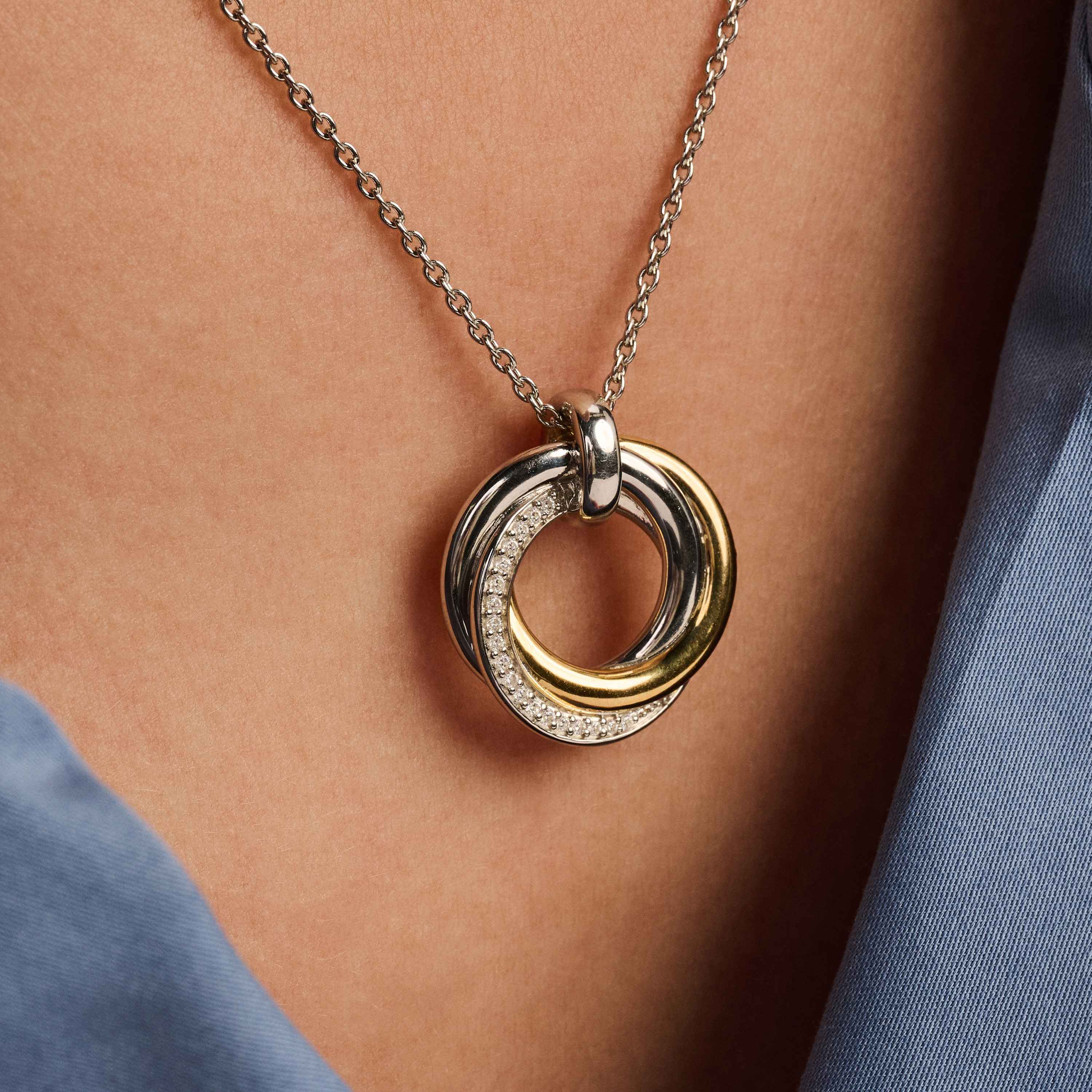 Zirkonia Cirkel Ketting - Image 7
