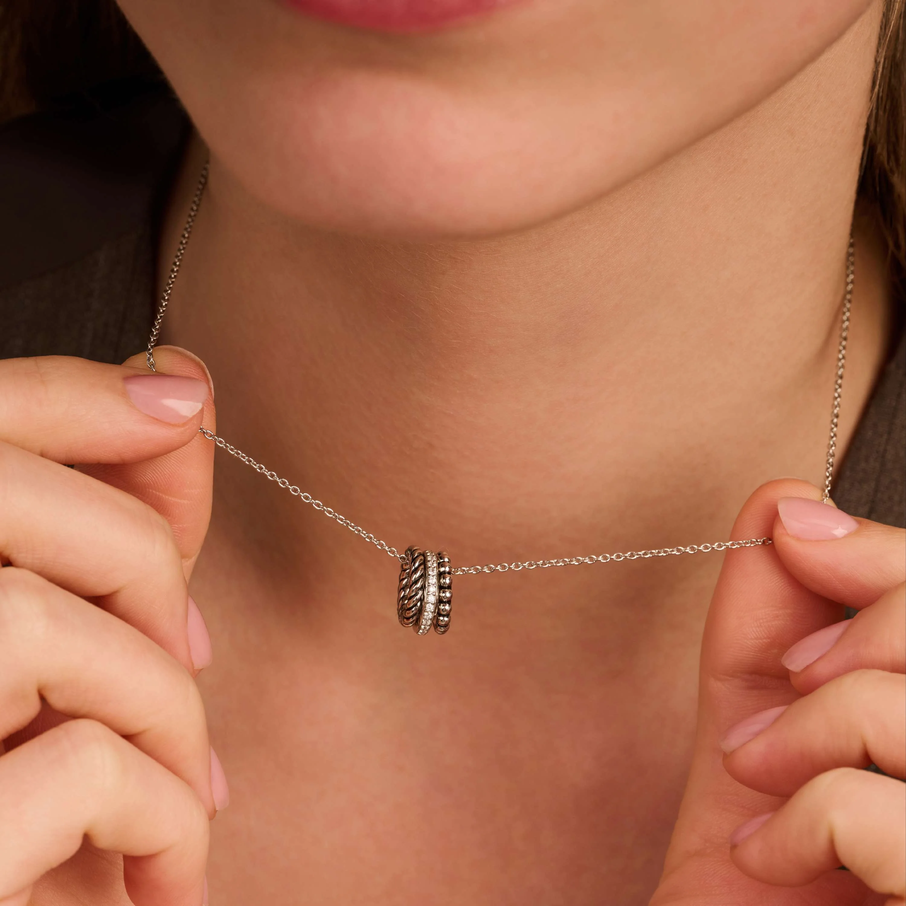 Triple Circle Structure Ketting - Image 10