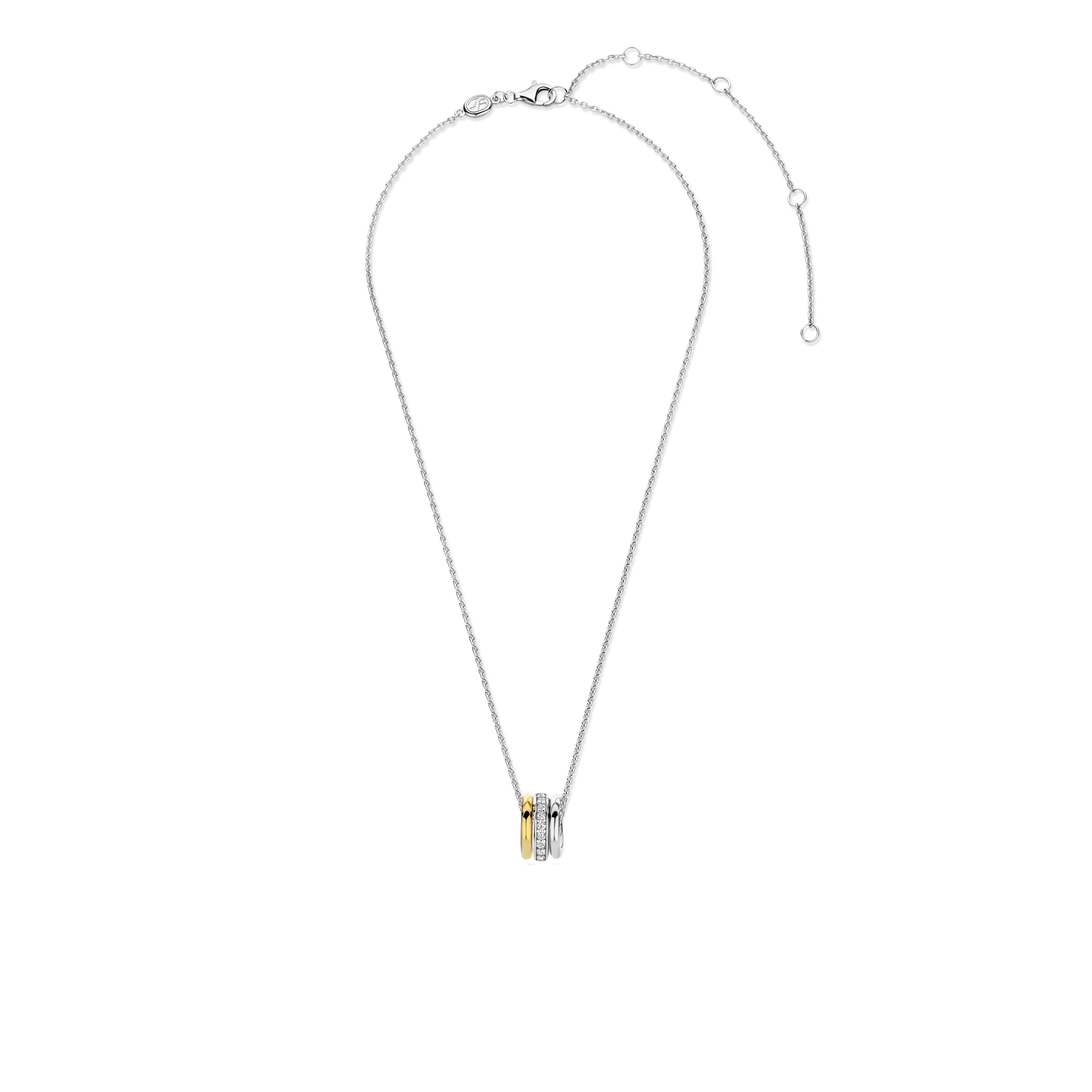 Triple Circle Zirkonia Ketting - Image 4