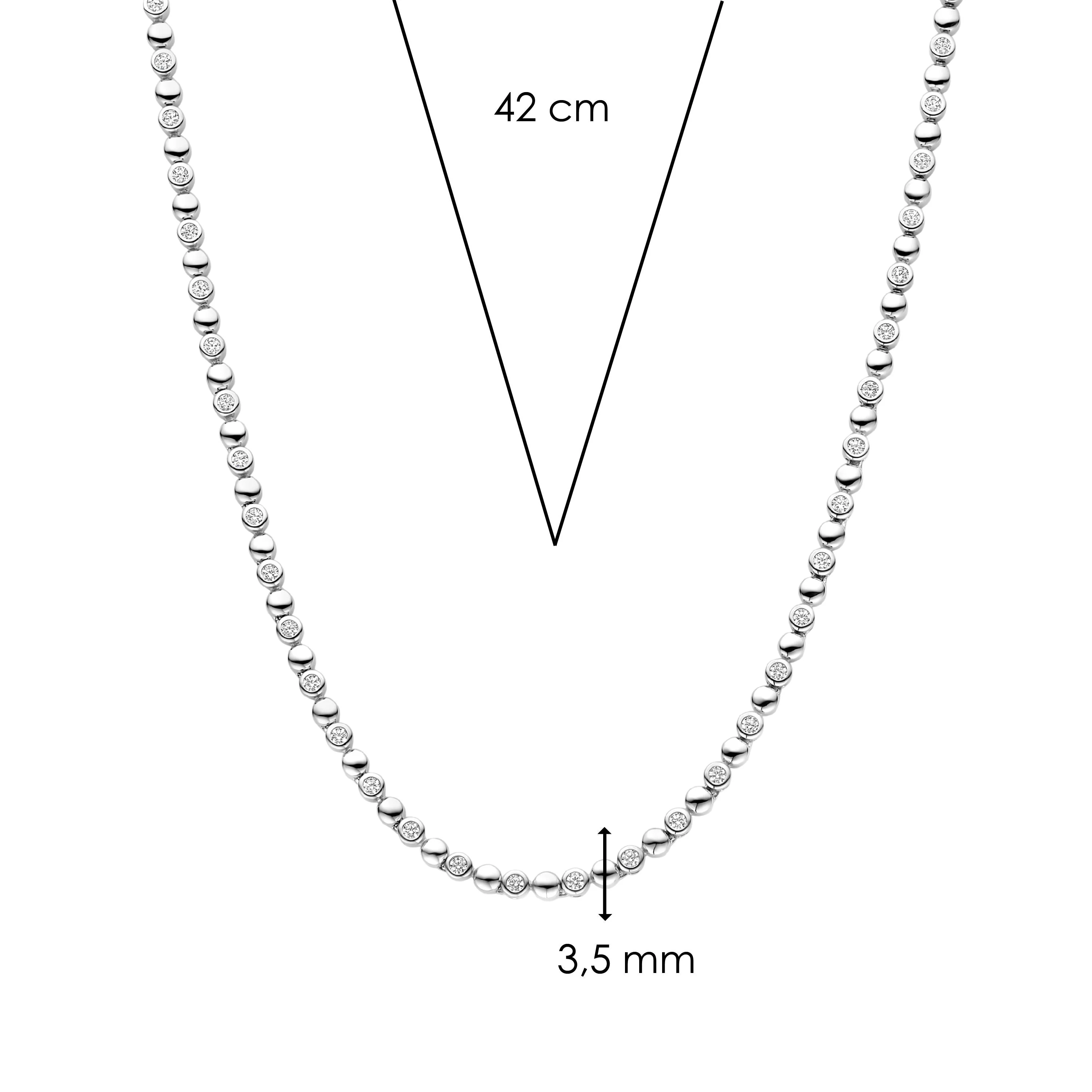 Ronde Zirkonia Ketting - Image 5