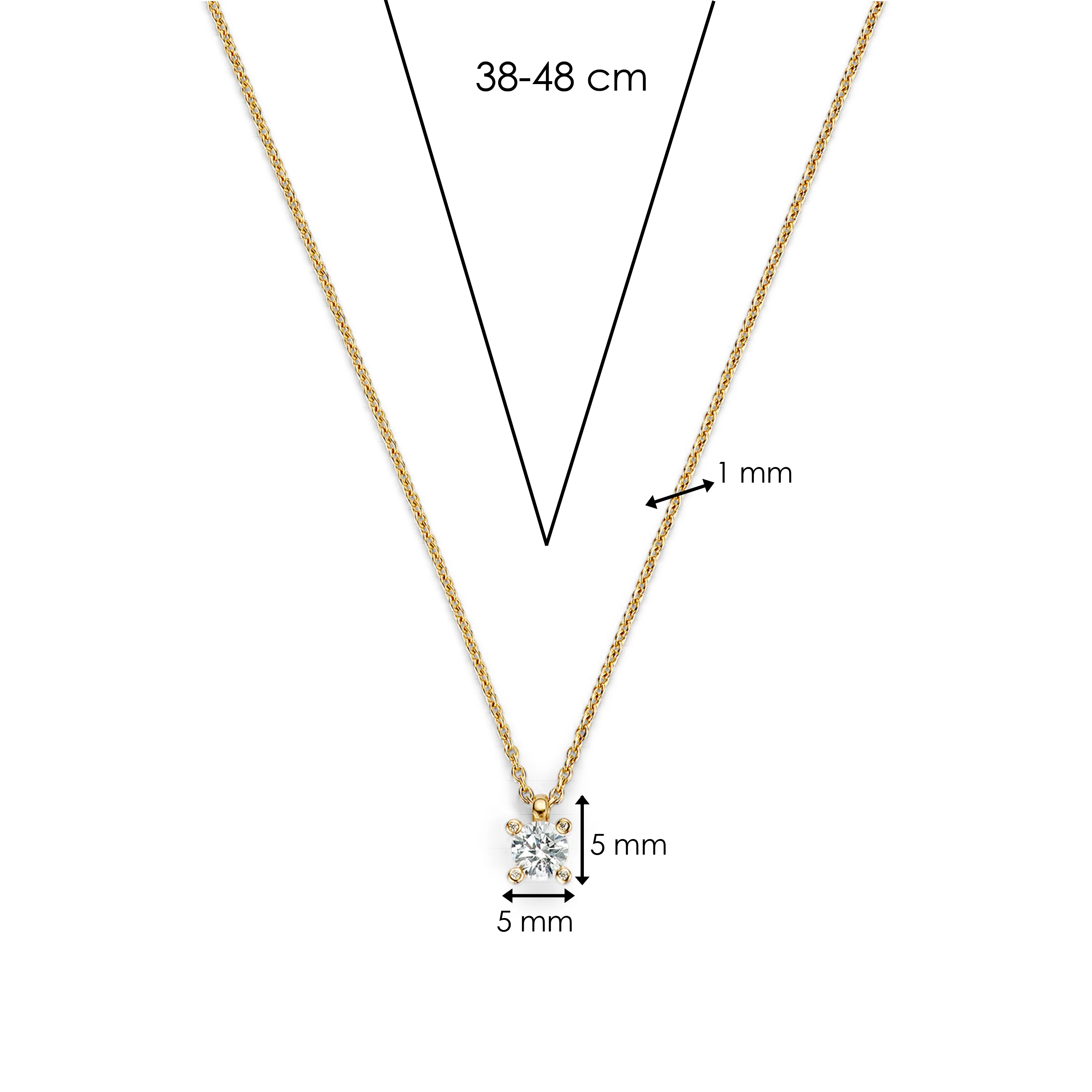 Classic Zirkonia Ketting - Image 7