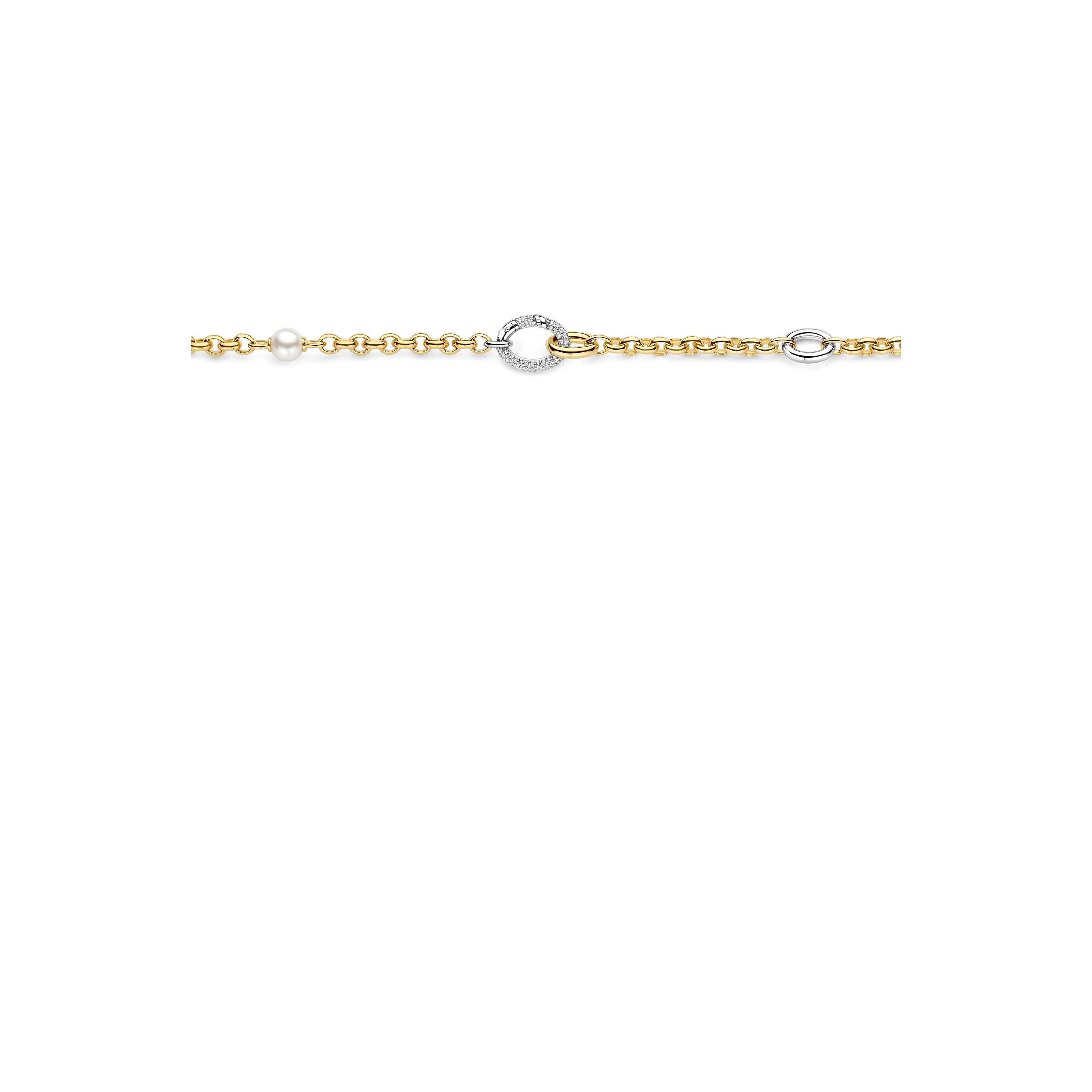 Connected Zirkonia Parel Ketting - Image 3