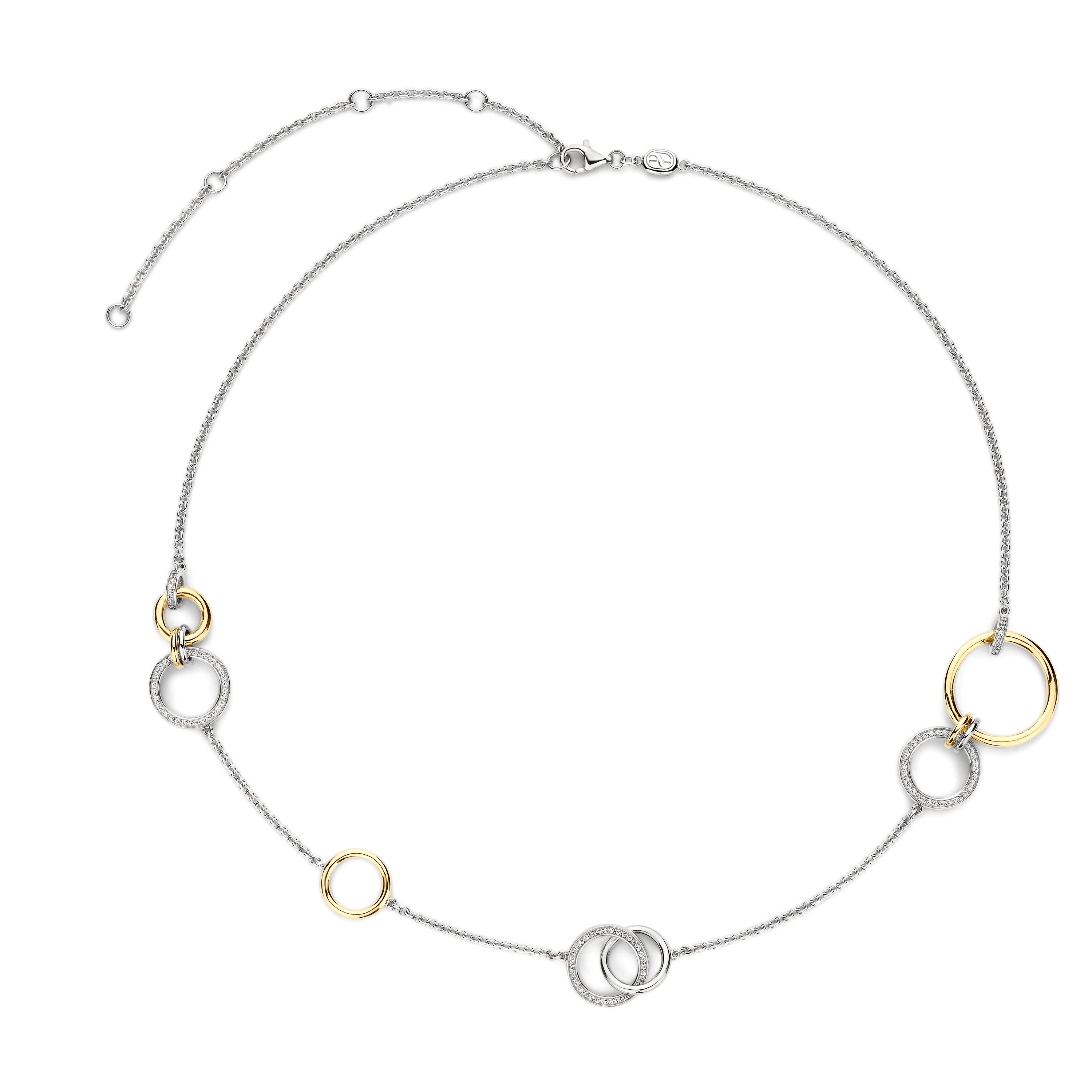 Connected Cirkel Charm Ketting - Image 2